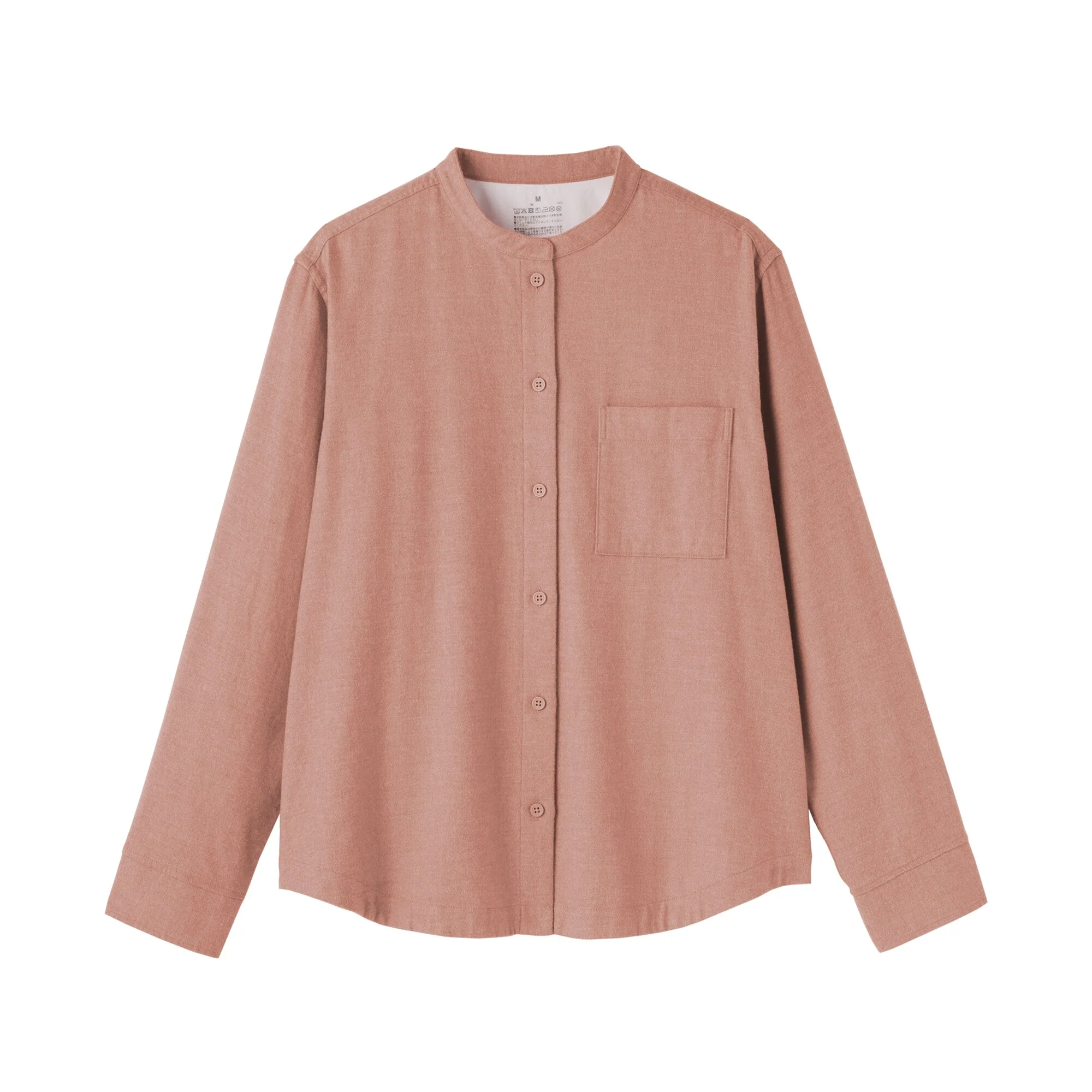 Flannel Stand Collar Shirt - Image 18