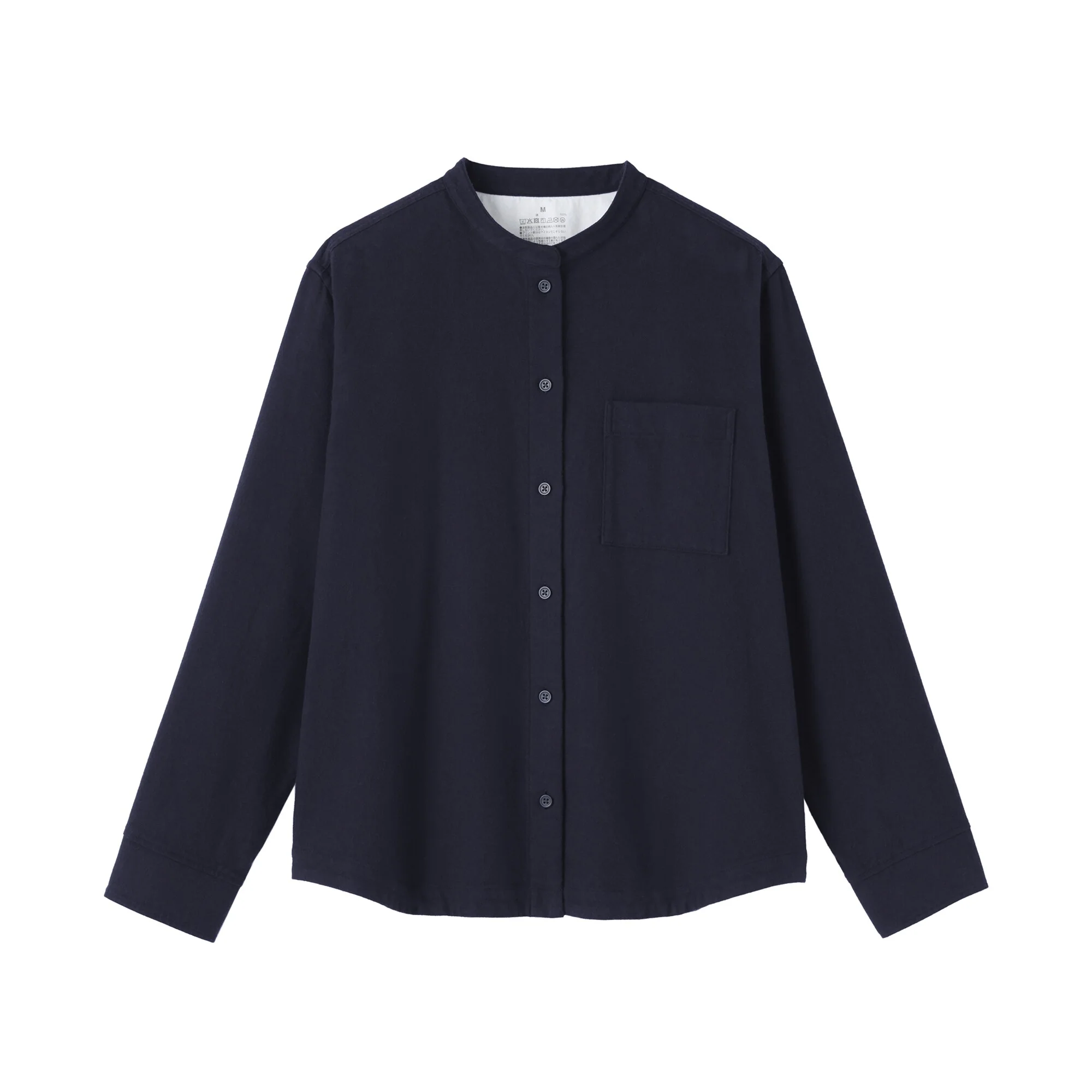 Flannel Stand Collar Shirt - Image 26