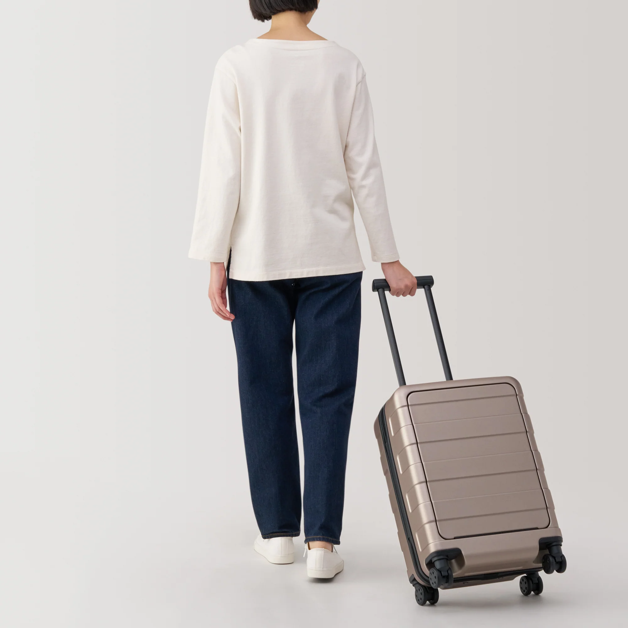 Adjustable Handle Front Open Hard Shell Suitcase 32L | Carry-On - Image 17