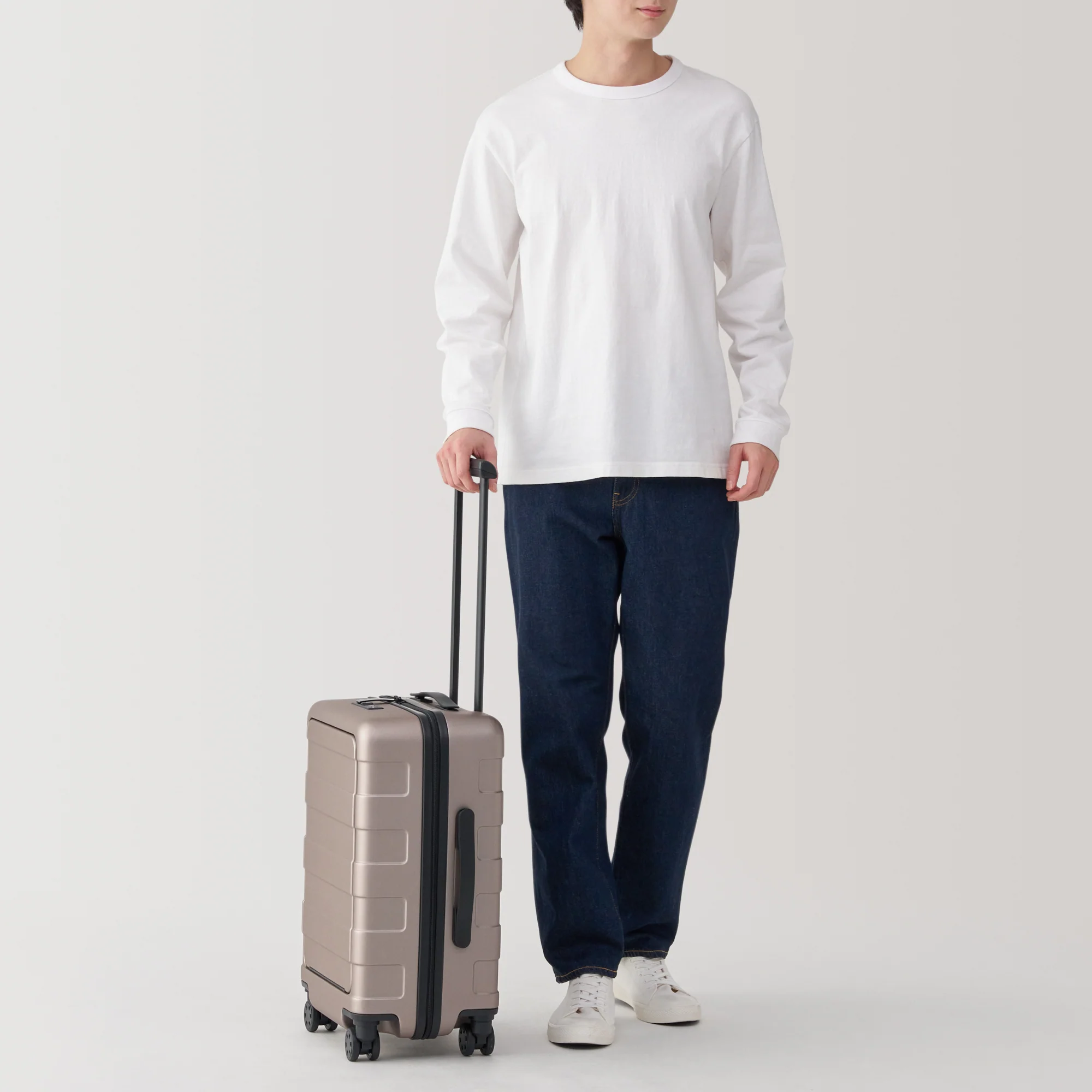 Adjustable Handle Front Open Hard Shell Suitcase 32L | Carry-On - Image 18