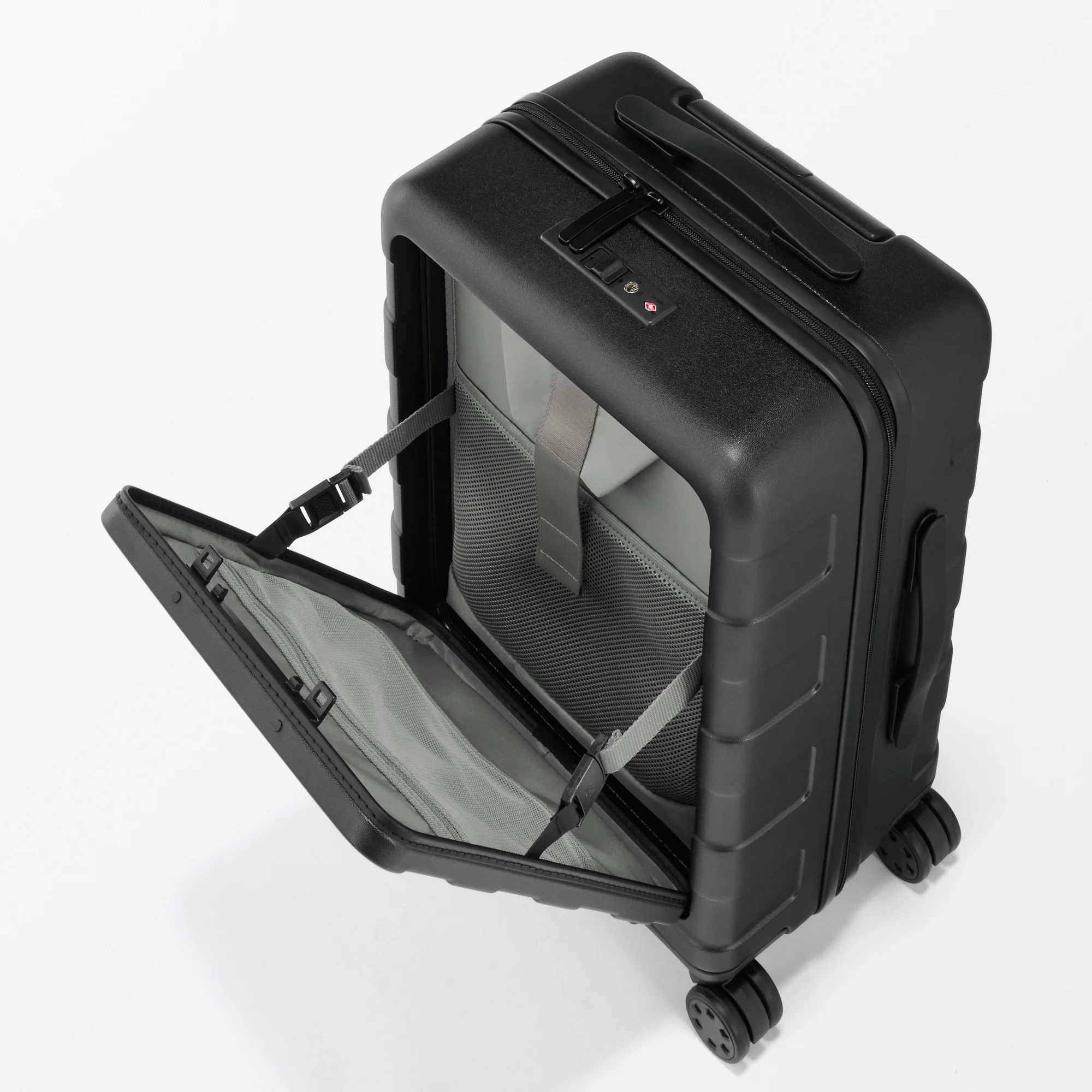 Adjustable Handle Front Open Hard Shell Suitcase 32L | Carry-On - Image 26
