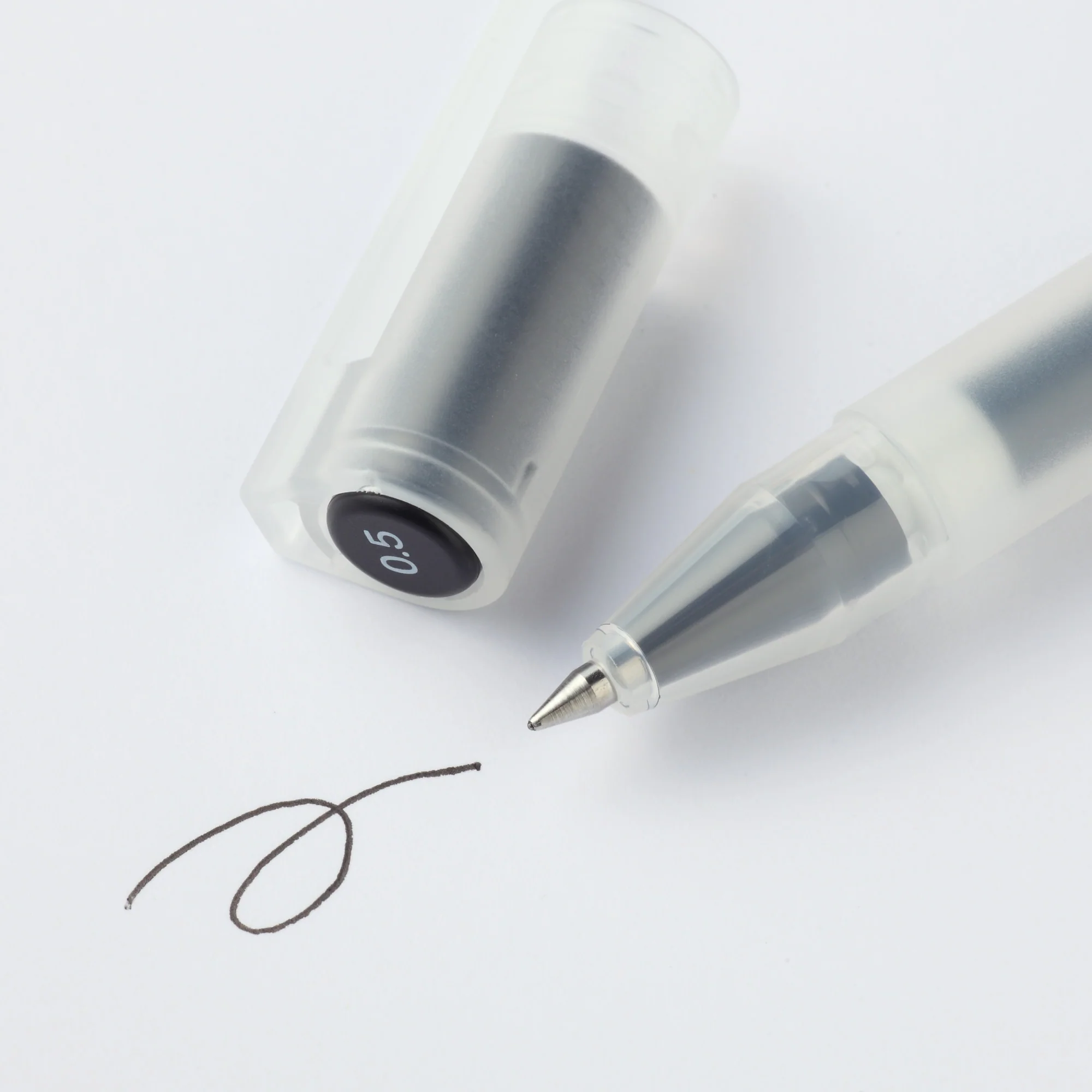 Gel Ink Cap Type Ballpoint Pen 0.5mm 10 Pieces Set - Image 3