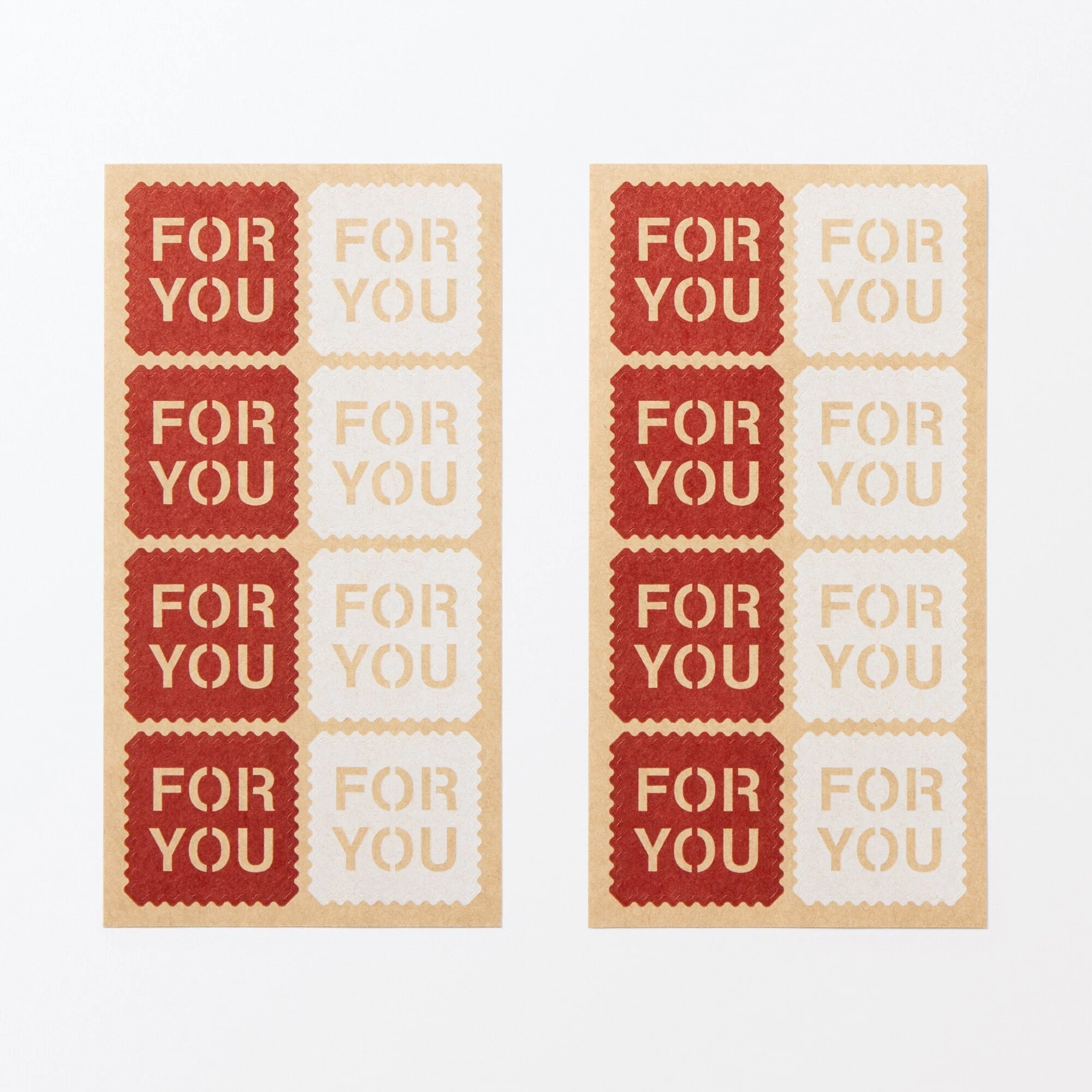 Gift Sticker - FOR YOU - 1.4 x 1.4" - Image 3