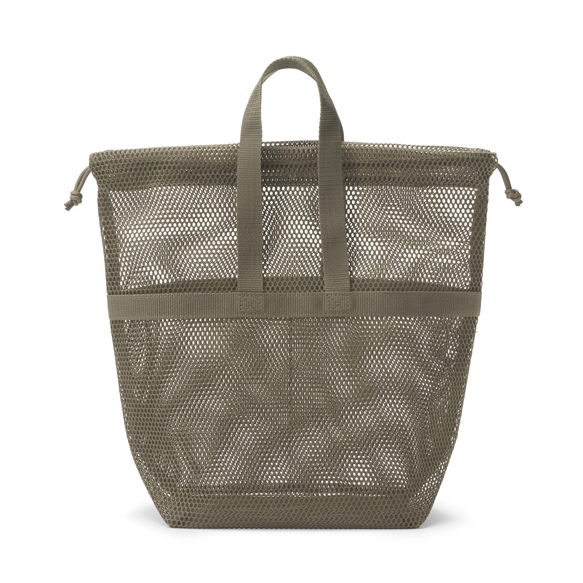 Gusset Mesh Drawstring Bag with Handle - Medium - Image 7