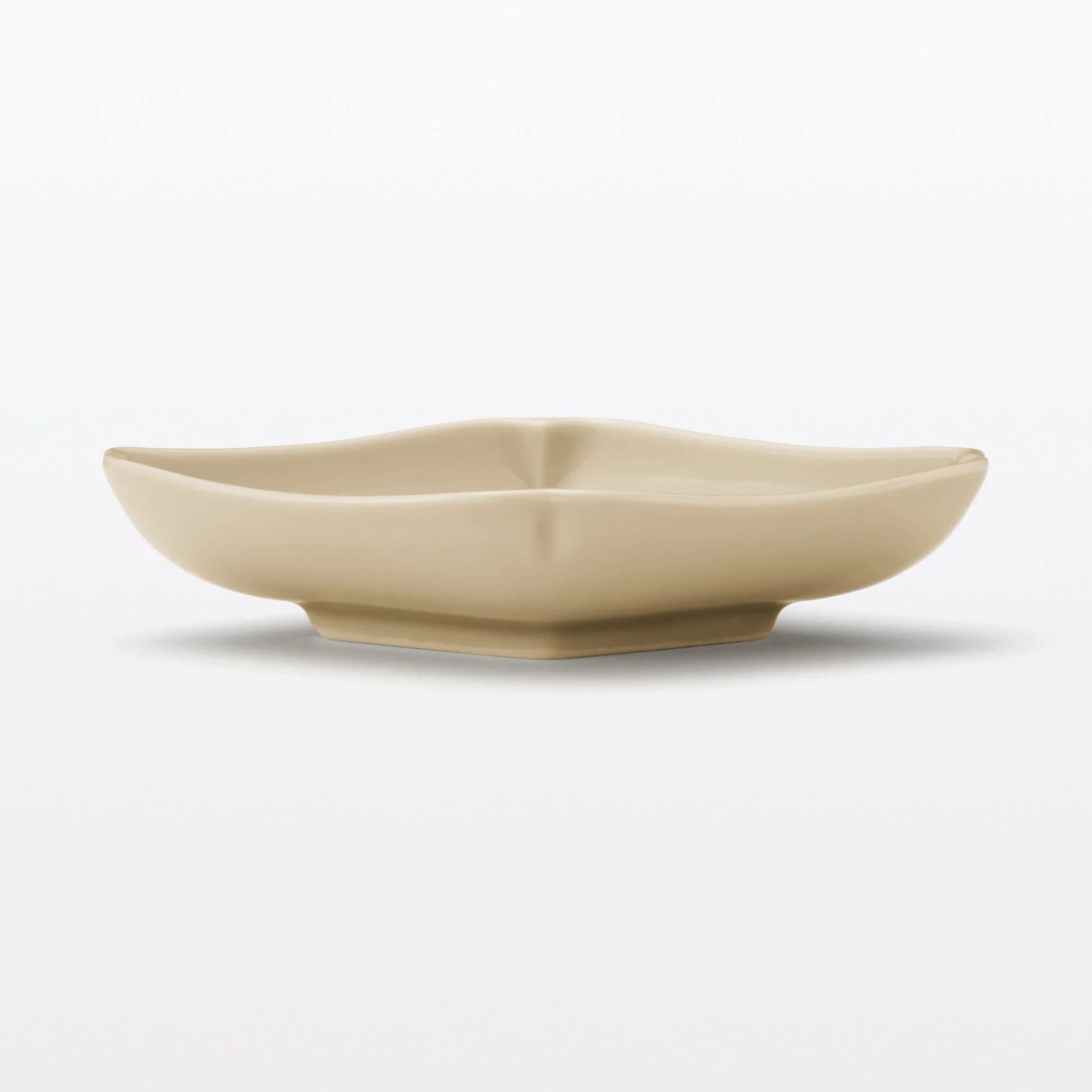 Hasami Ware Lucky Small Plate - Diamond - Steamed Chestnut - Image 2