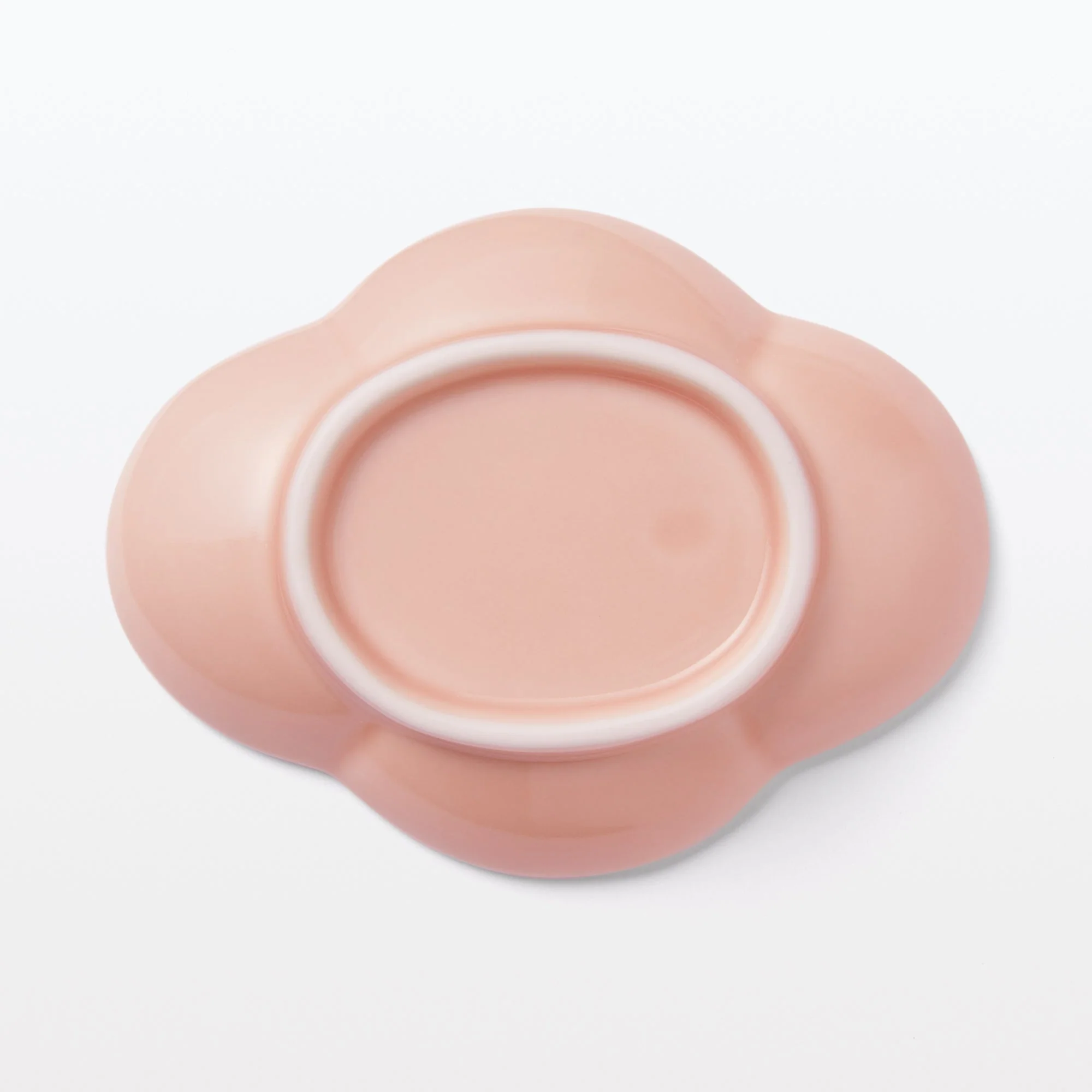 Hasami Ware Lucky Small Plate - Flowering Quince - Light Plum Pink - Image 4