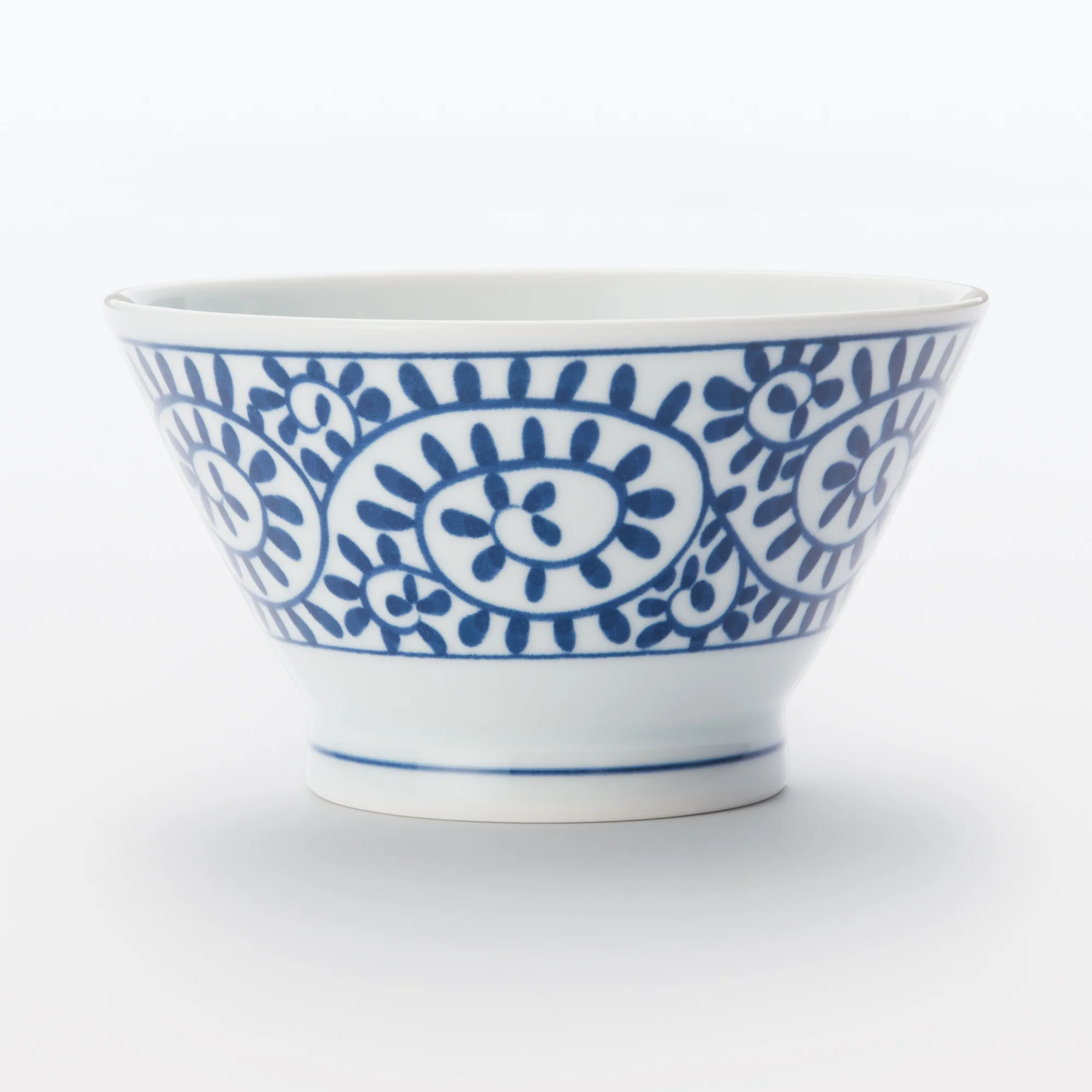 Hasami Ware Rice Bowl - Arabesque Pattern - Image 3