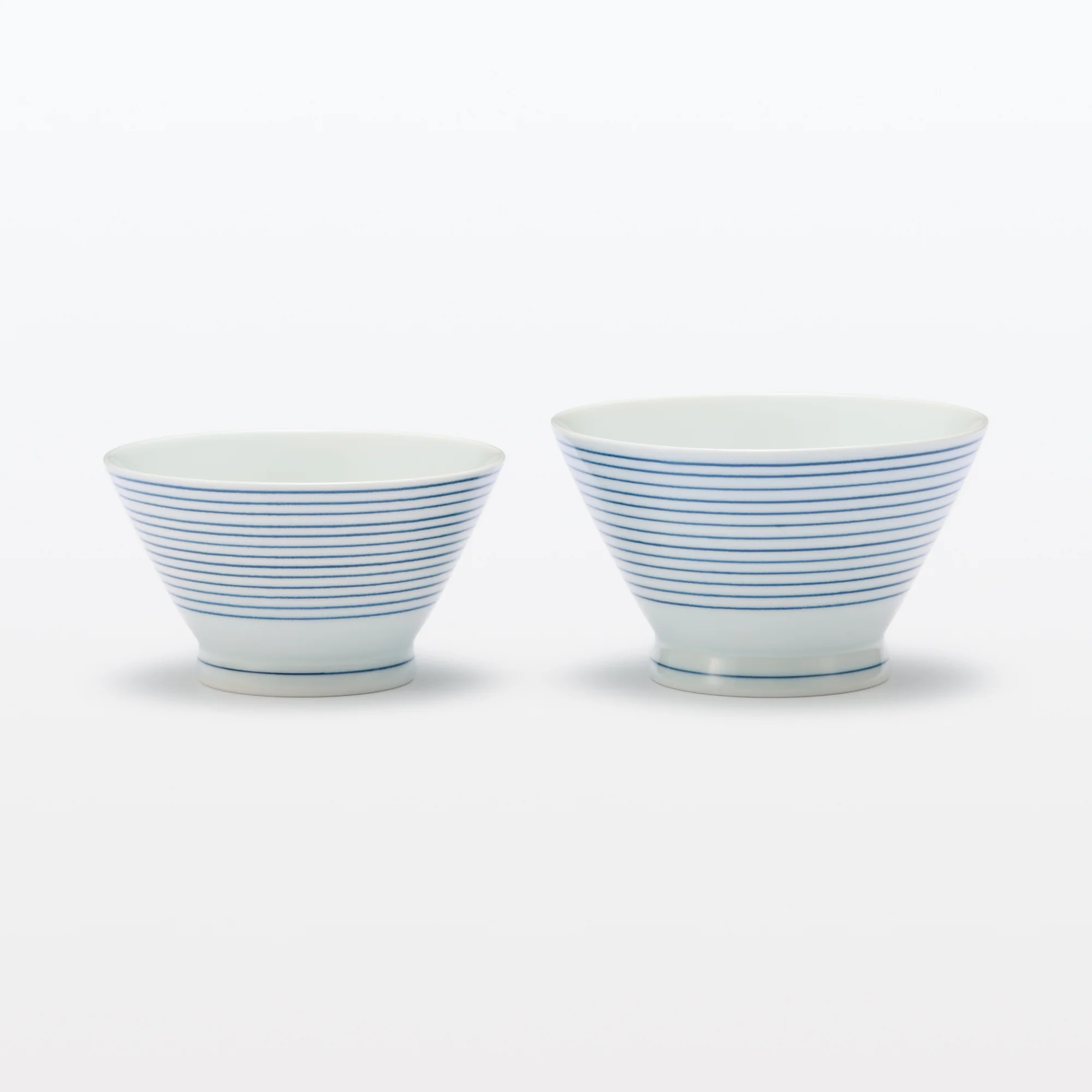 Hasami Ware Rice Bowl - Horizontal Stripes Pattern - Image 16