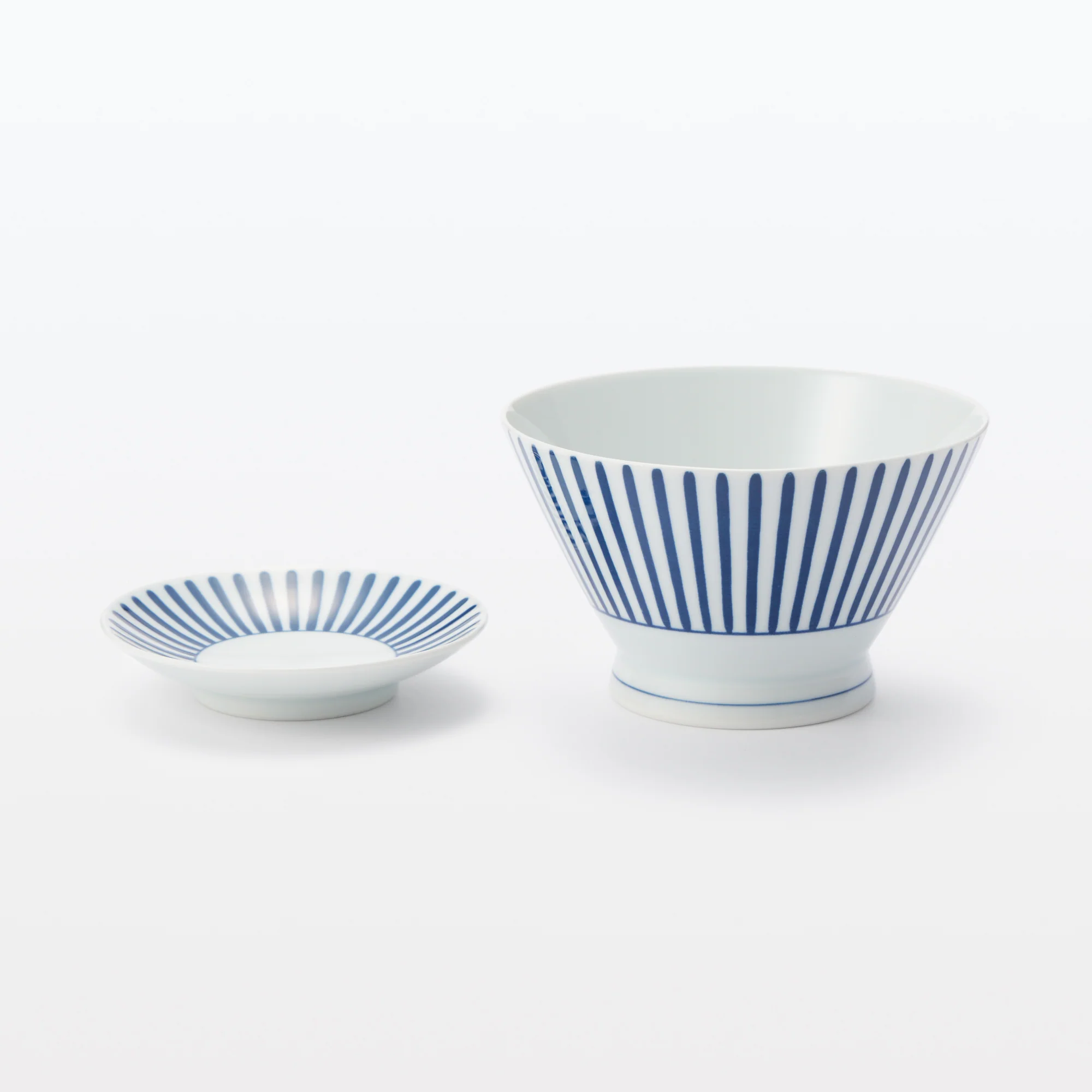 Hasami Ware Rice Bowl - Stripes Pattern - Image 18