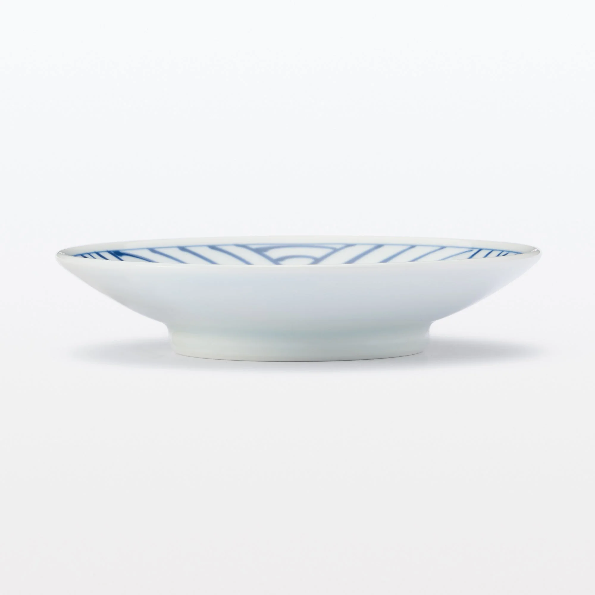 Hasami Ware Small Plate - Large Wave Pattern - Image 2