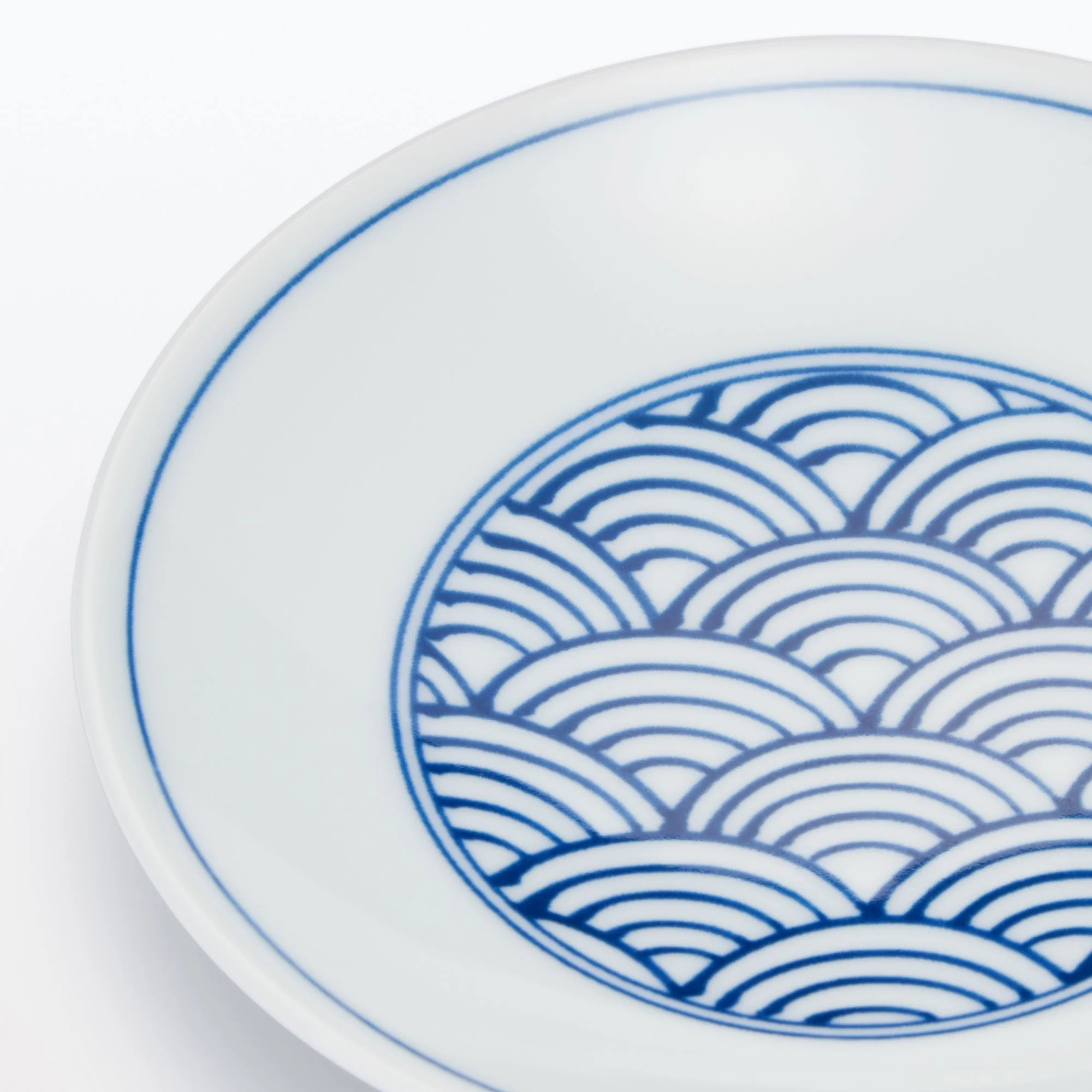 Hasami Ware Small Plate - Wave Pattern - Image 5