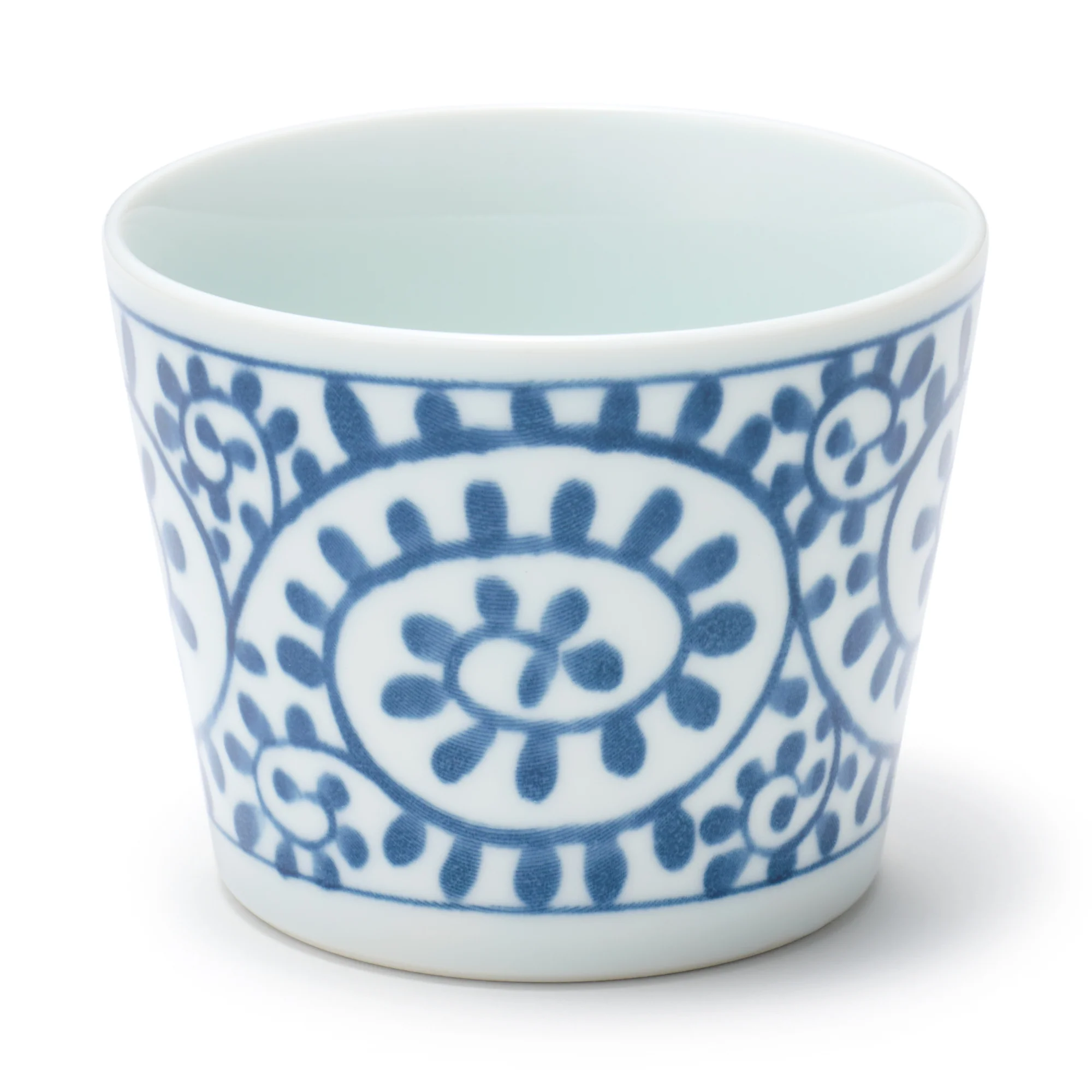 Hasami Ware Soup Cup - Arabesque Pattern