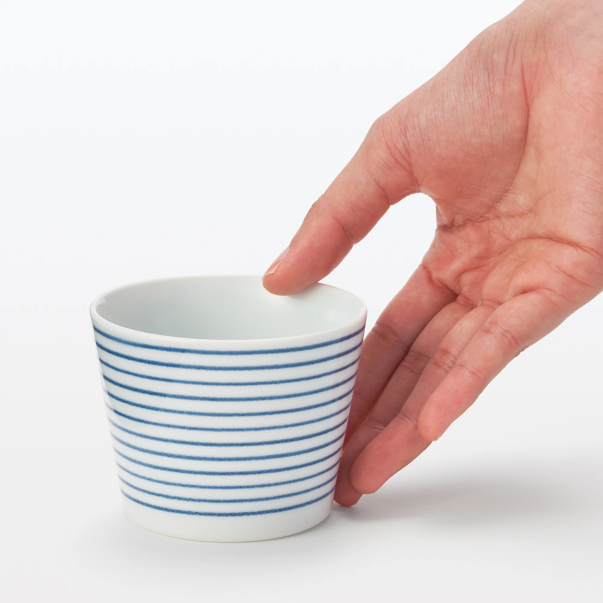 Hasami Ware Soup Cup - Horizontal Stripes - Image 2