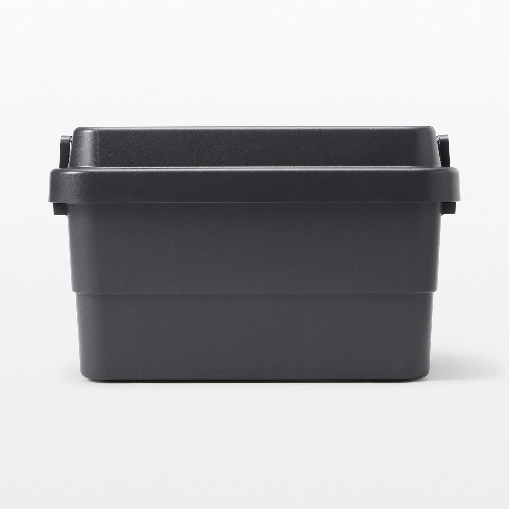 Heavy Duty Polypropylene Storage Box - Dark Gray - Large 13.2 gal - Image 2