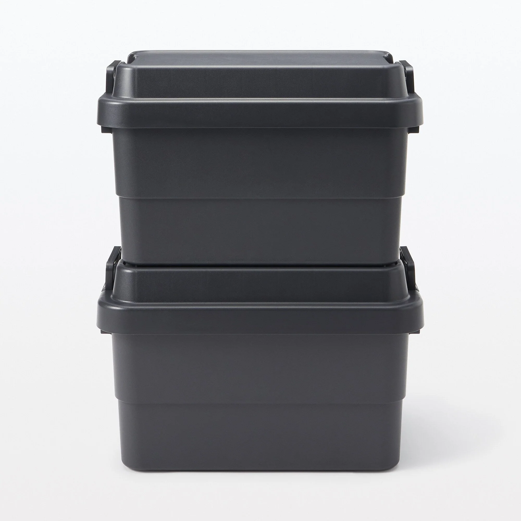 Heavy Duty Polypropylene Storage Box - Dark Gray - Large 13.2 gal - Image 7
