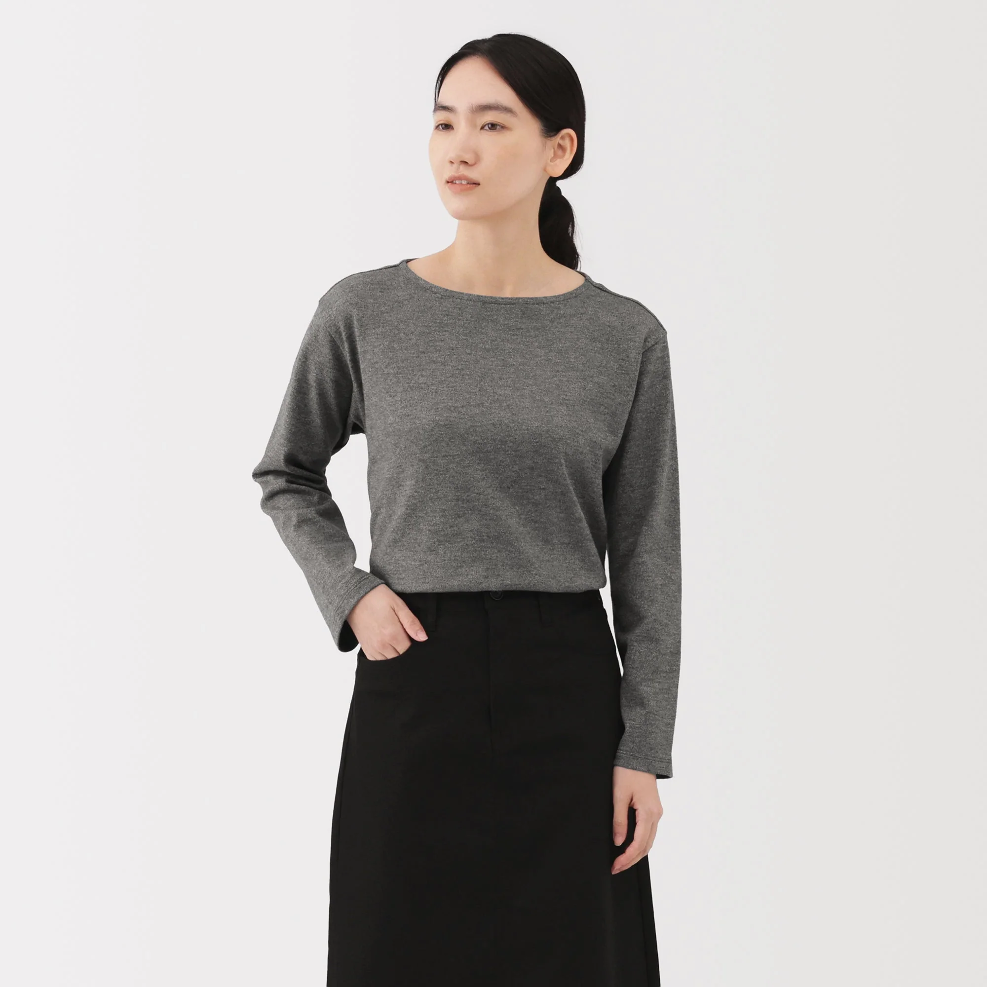 Heavyweight Boatneck T-Shirt - Image 3
