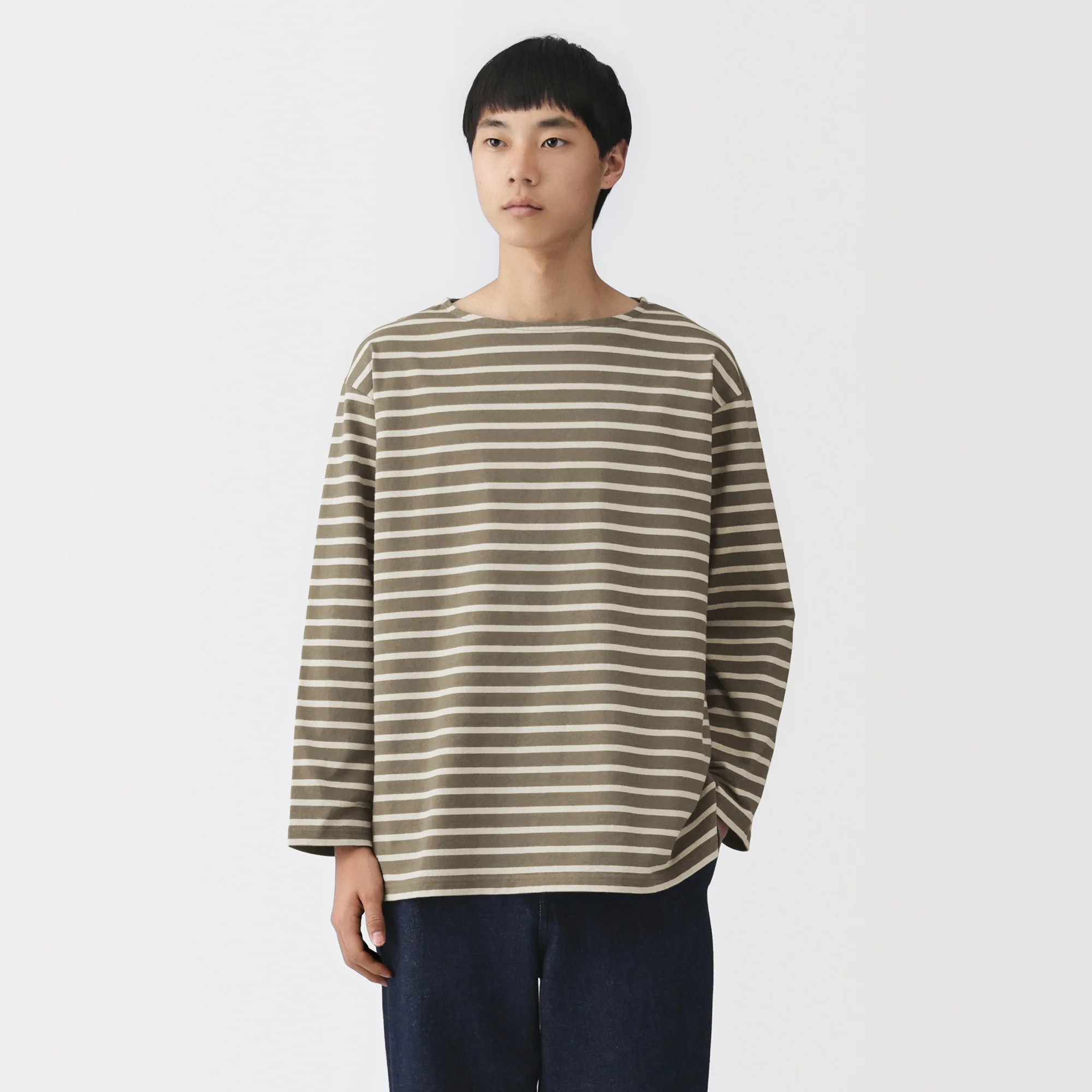 Heavyweight Cotton Boatneck T-Shirt - Image 12
