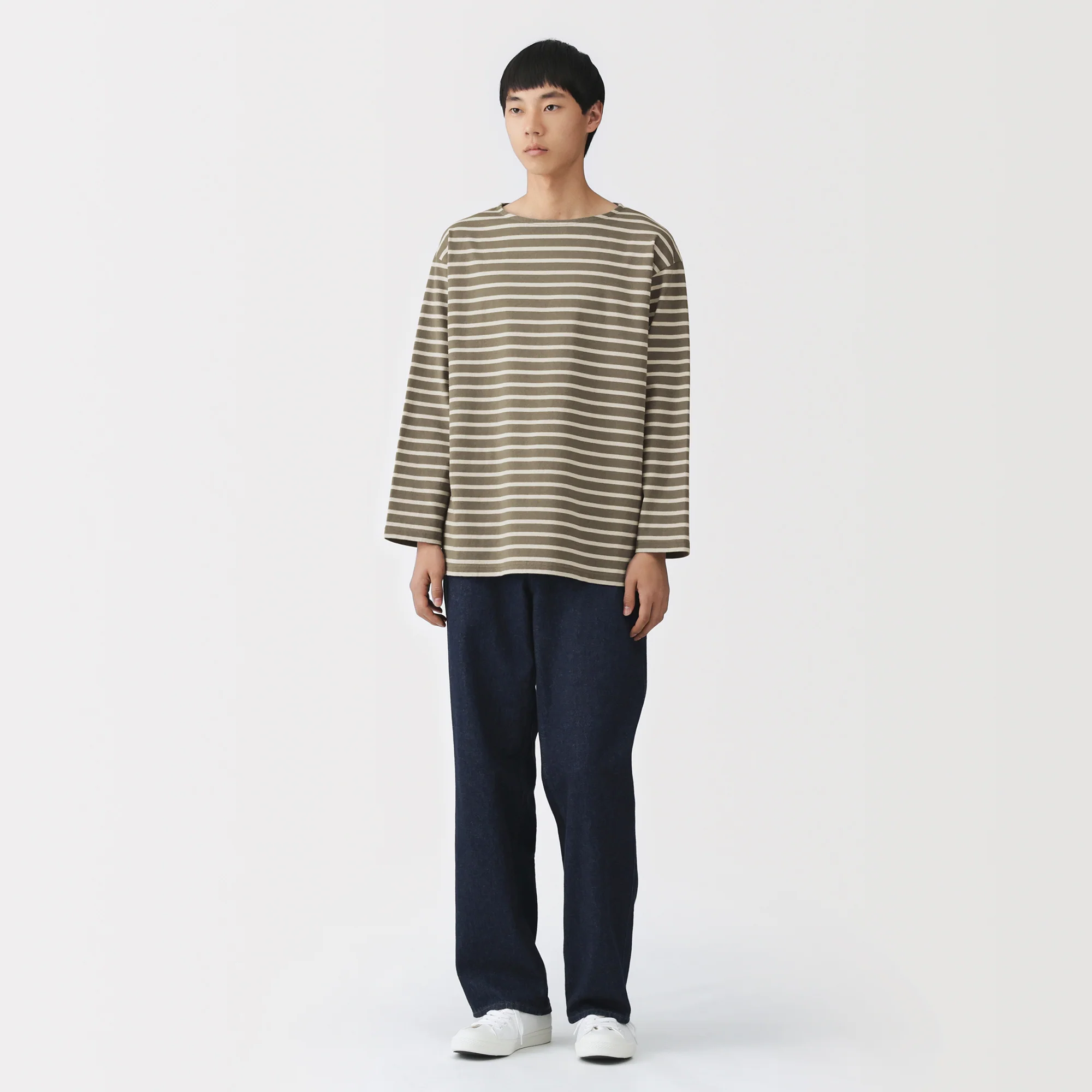 Heavyweight Cotton Boatneck T-Shirt - Image 13