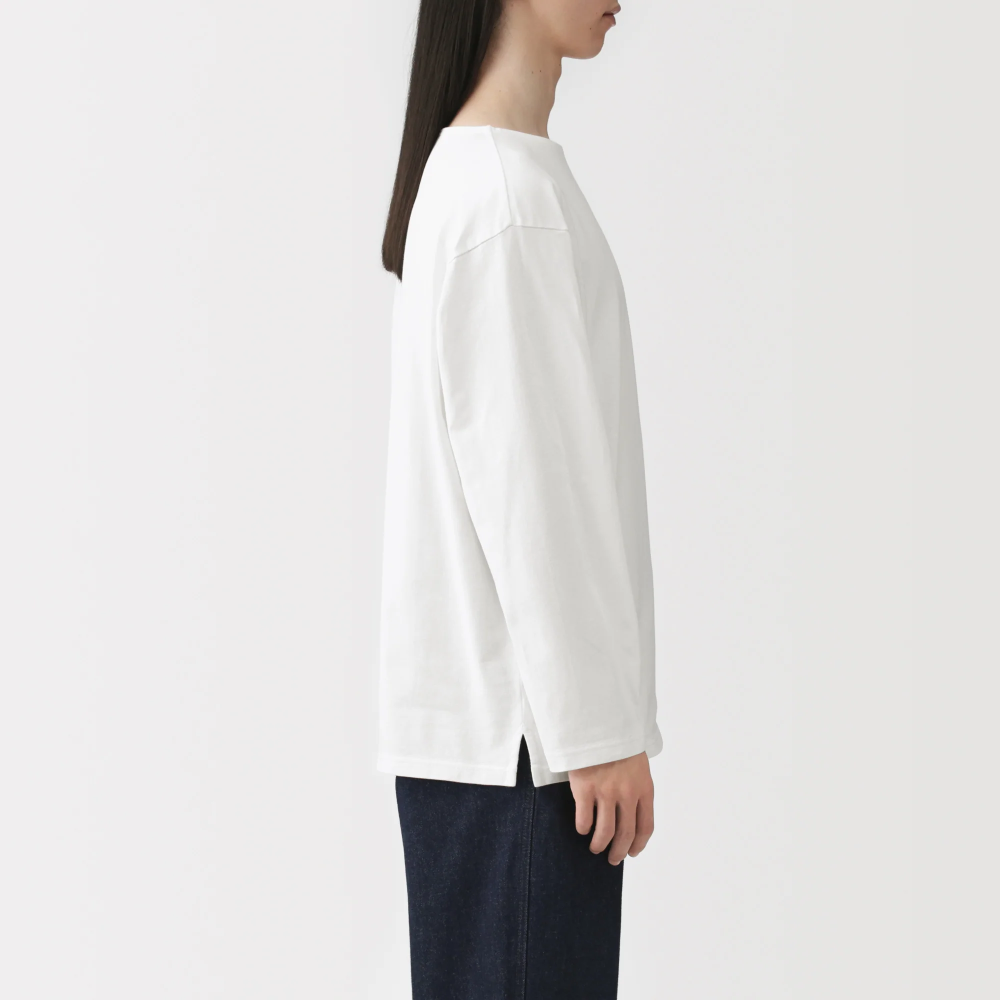 Heavyweight Cotton Boatneck T-Shirt - Image 23