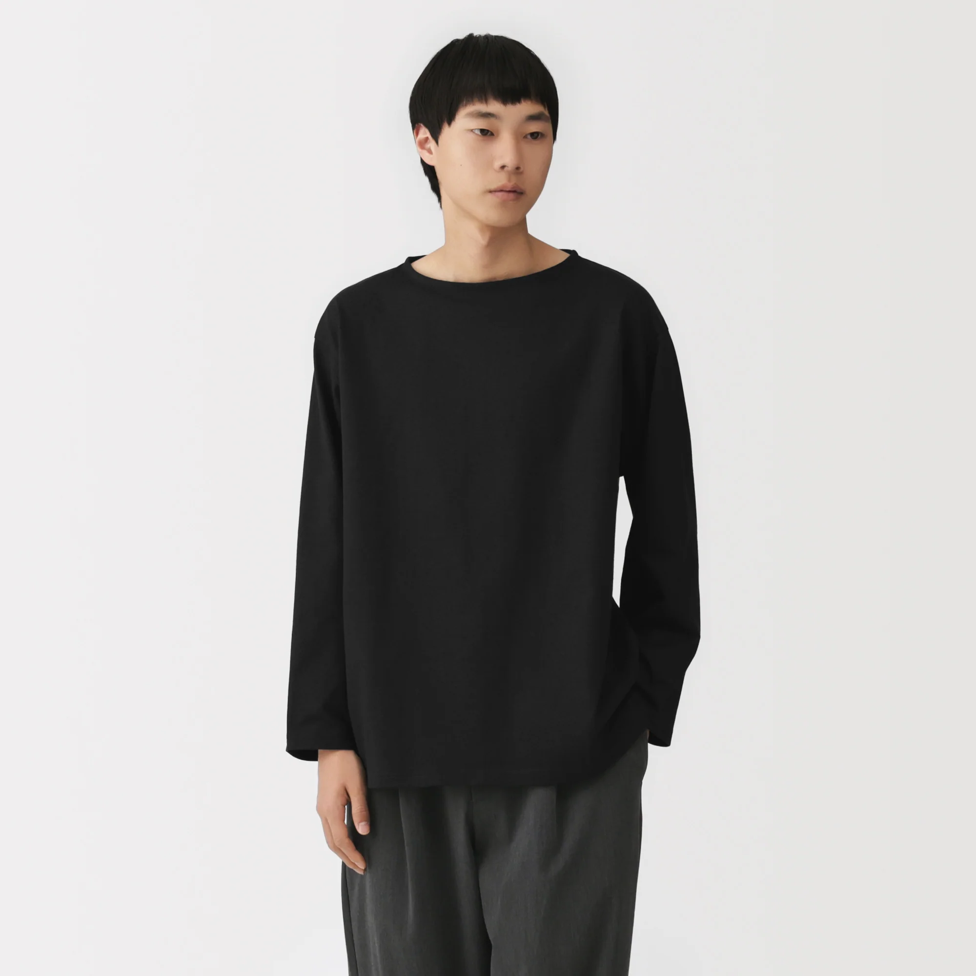 Heavyweight Cotton Boatneck T-Shirt - Image 30