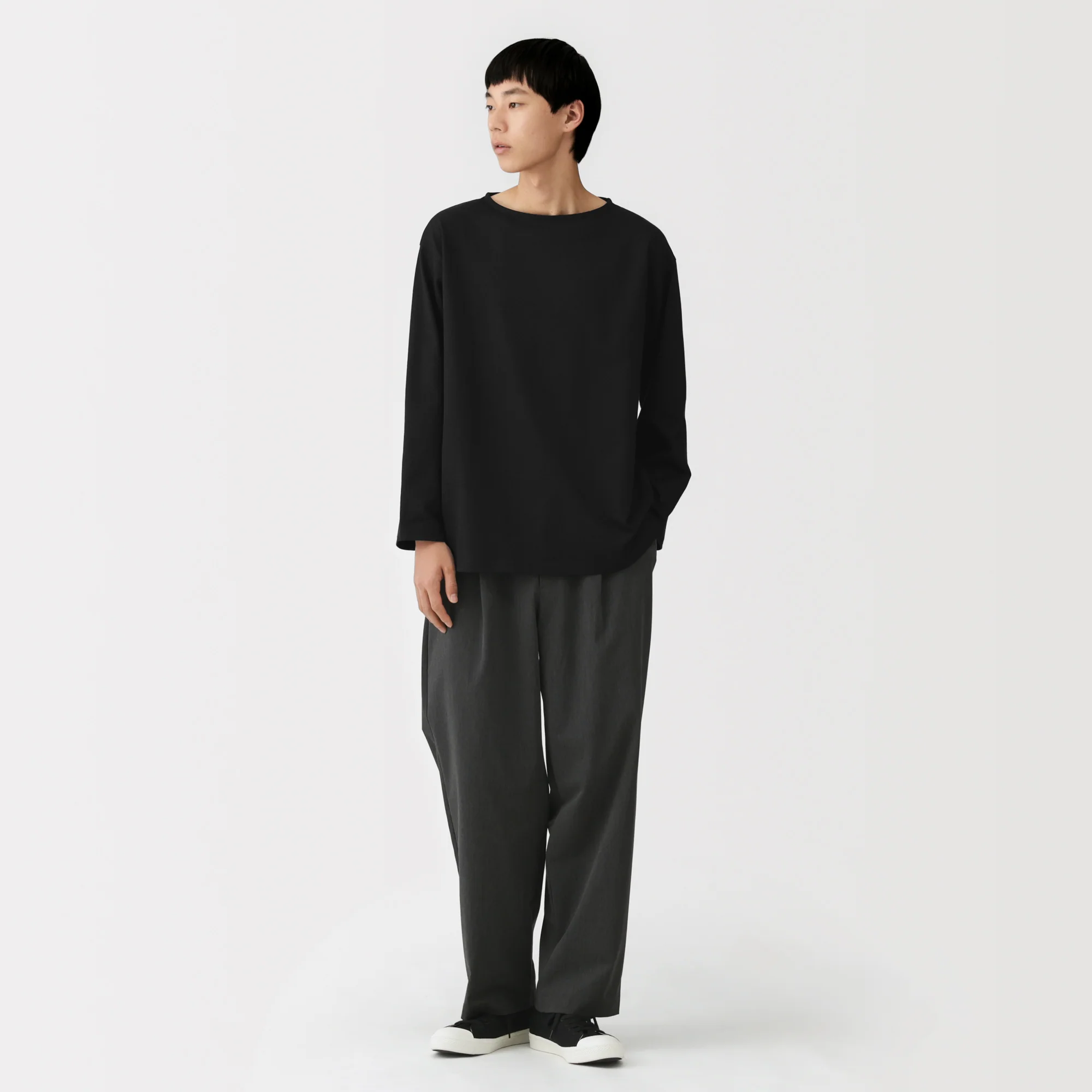 Heavyweight Cotton Boatneck T-Shirt - Image 31