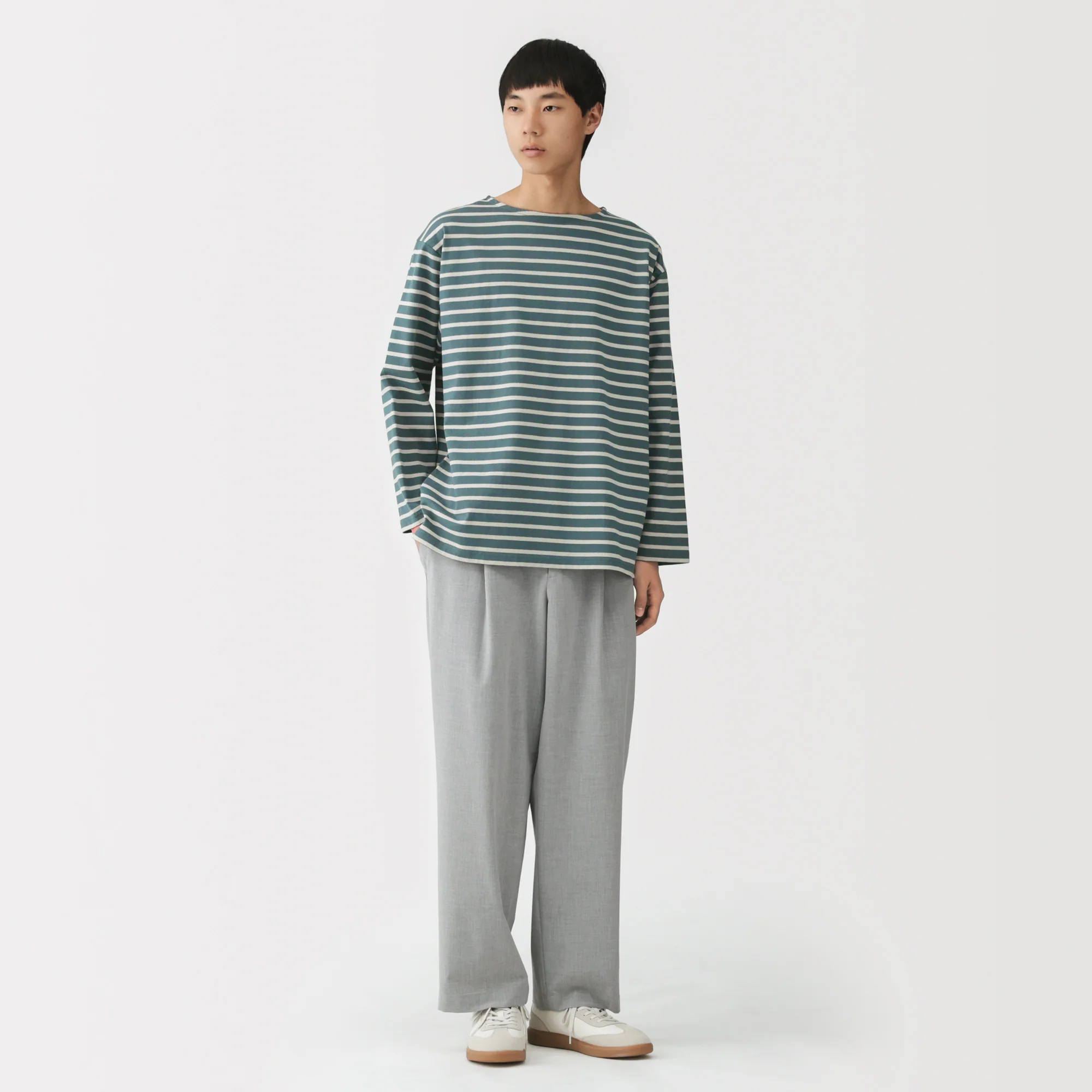 Heavyweight Cotton Boatneck T-Shirt - Image 4
