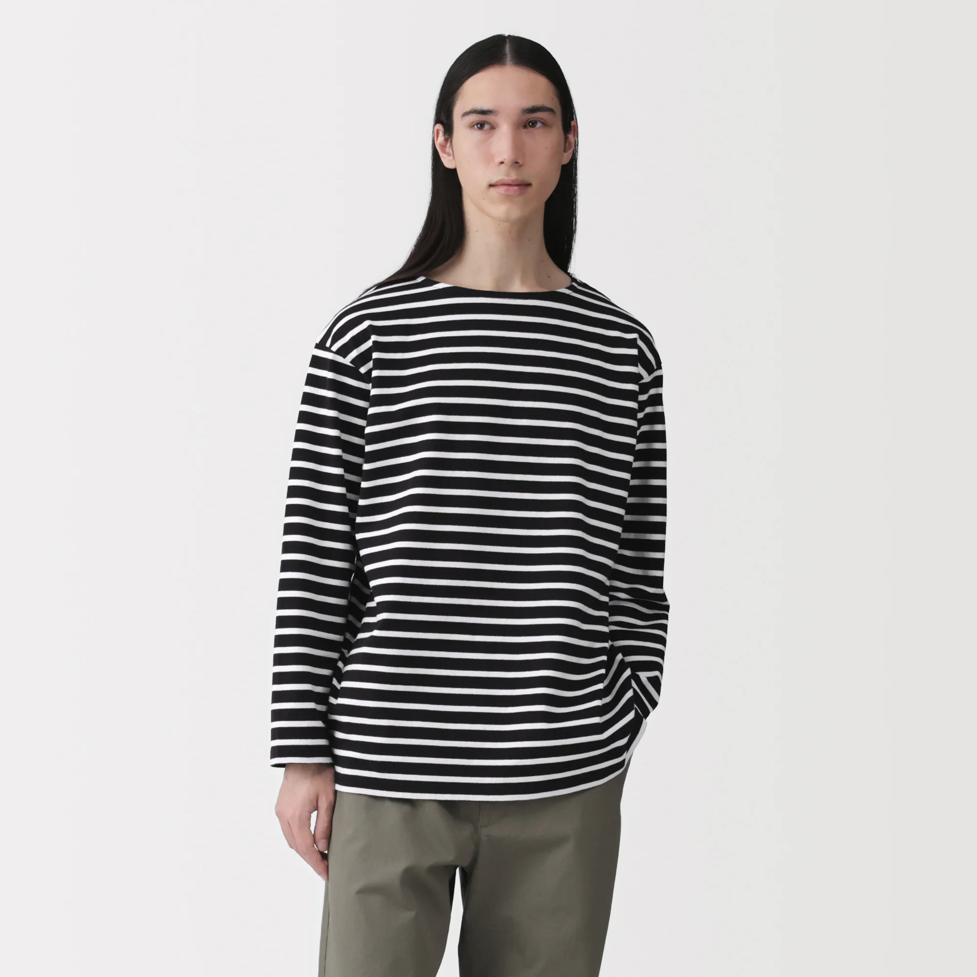 Heavyweight Cotton Boatneck T-Shirt - Image 48