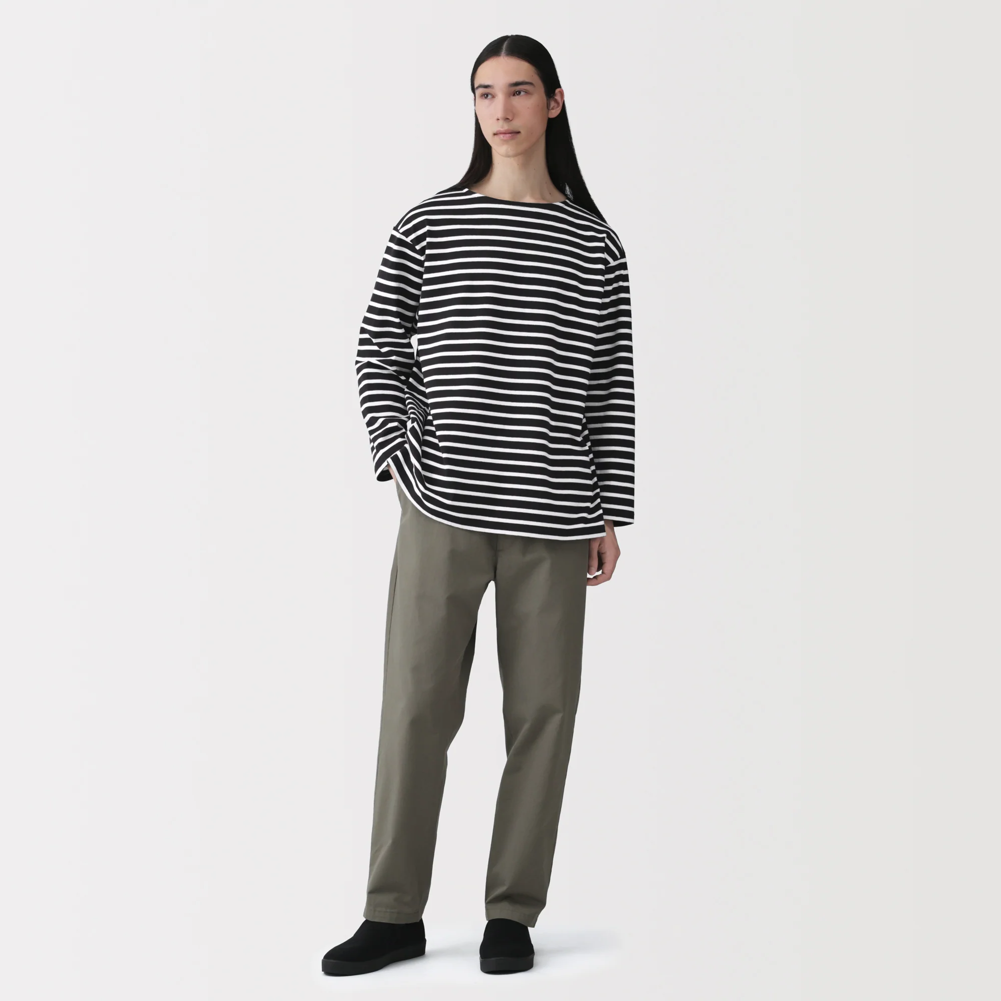 Heavyweight Cotton Boatneck T-Shirt - Image 49