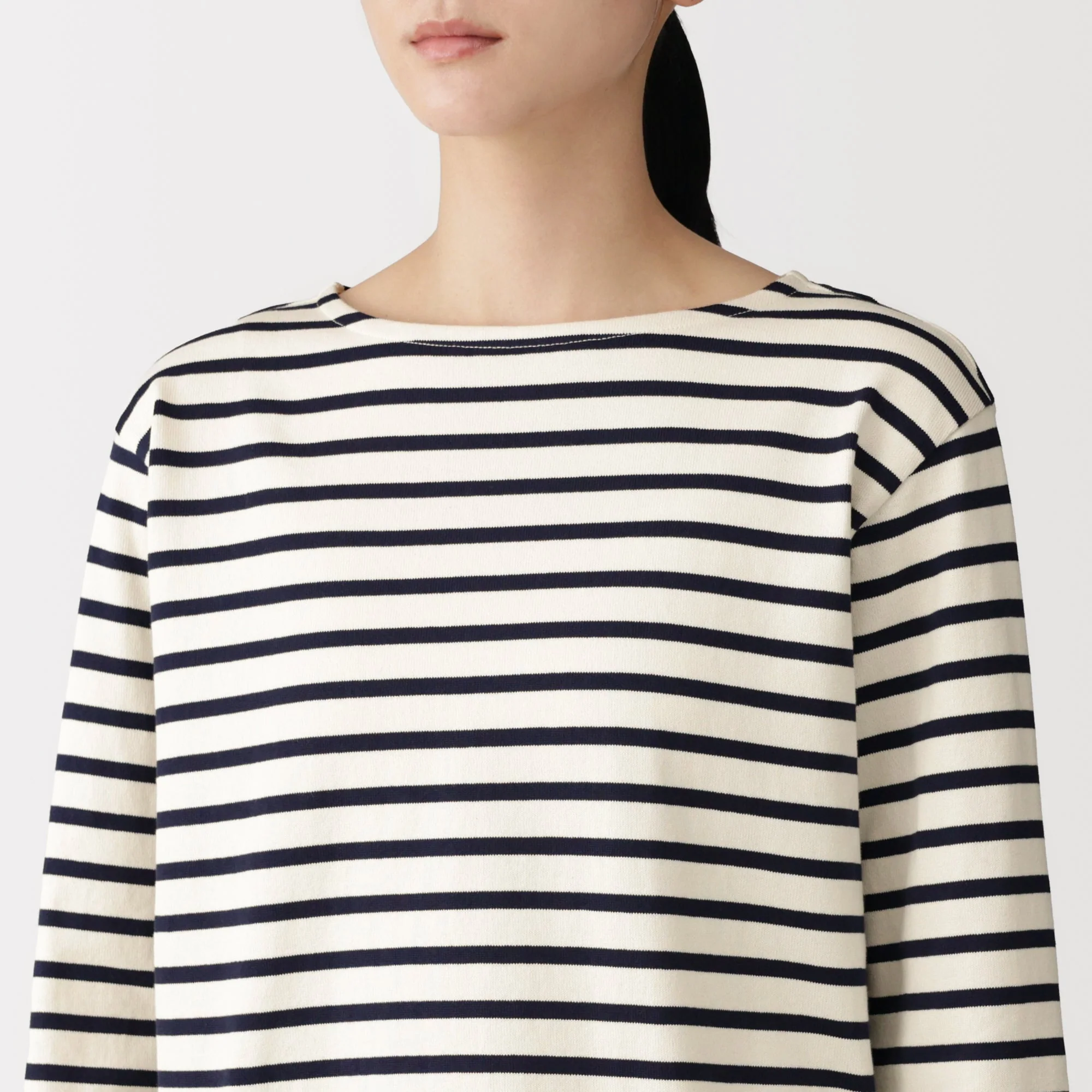 Heavyweight Cotton Boatneck T-Shirt - Image 52