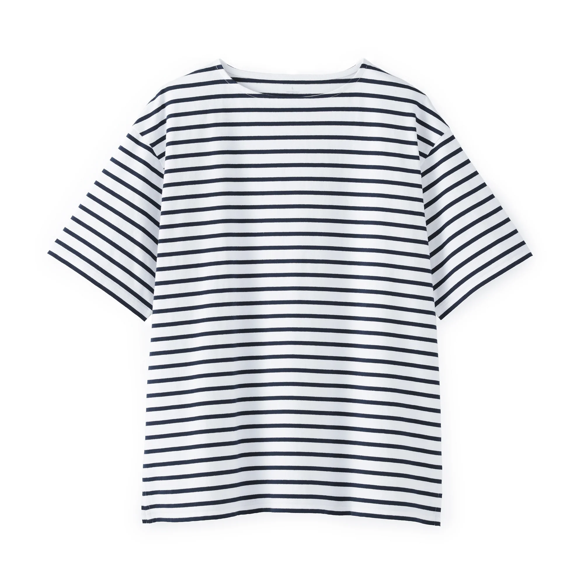 Heavyweight Cotton Boatneck T-Shirt - Image 2