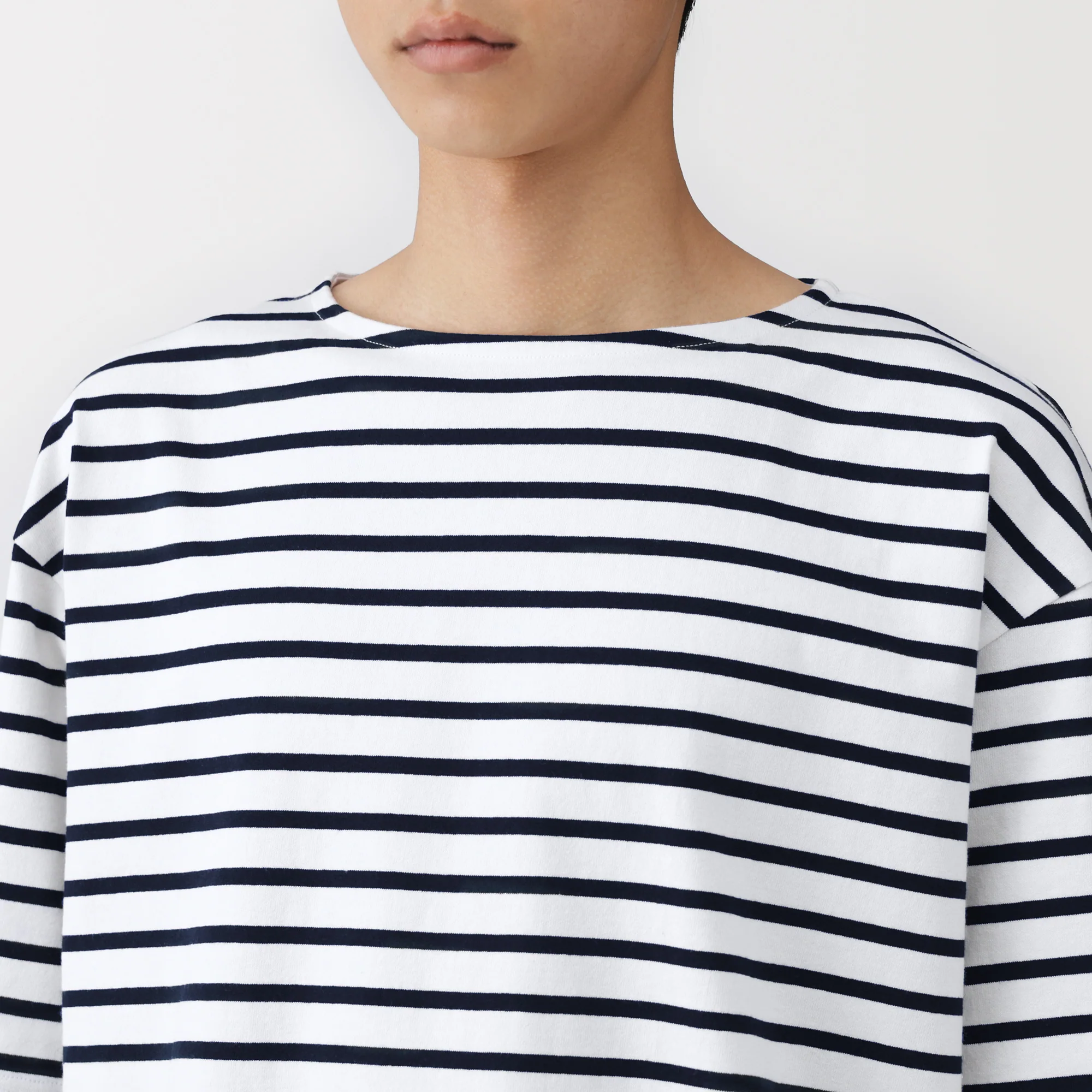 Heavyweight Cotton Boatneck T-Shirt - Image 25