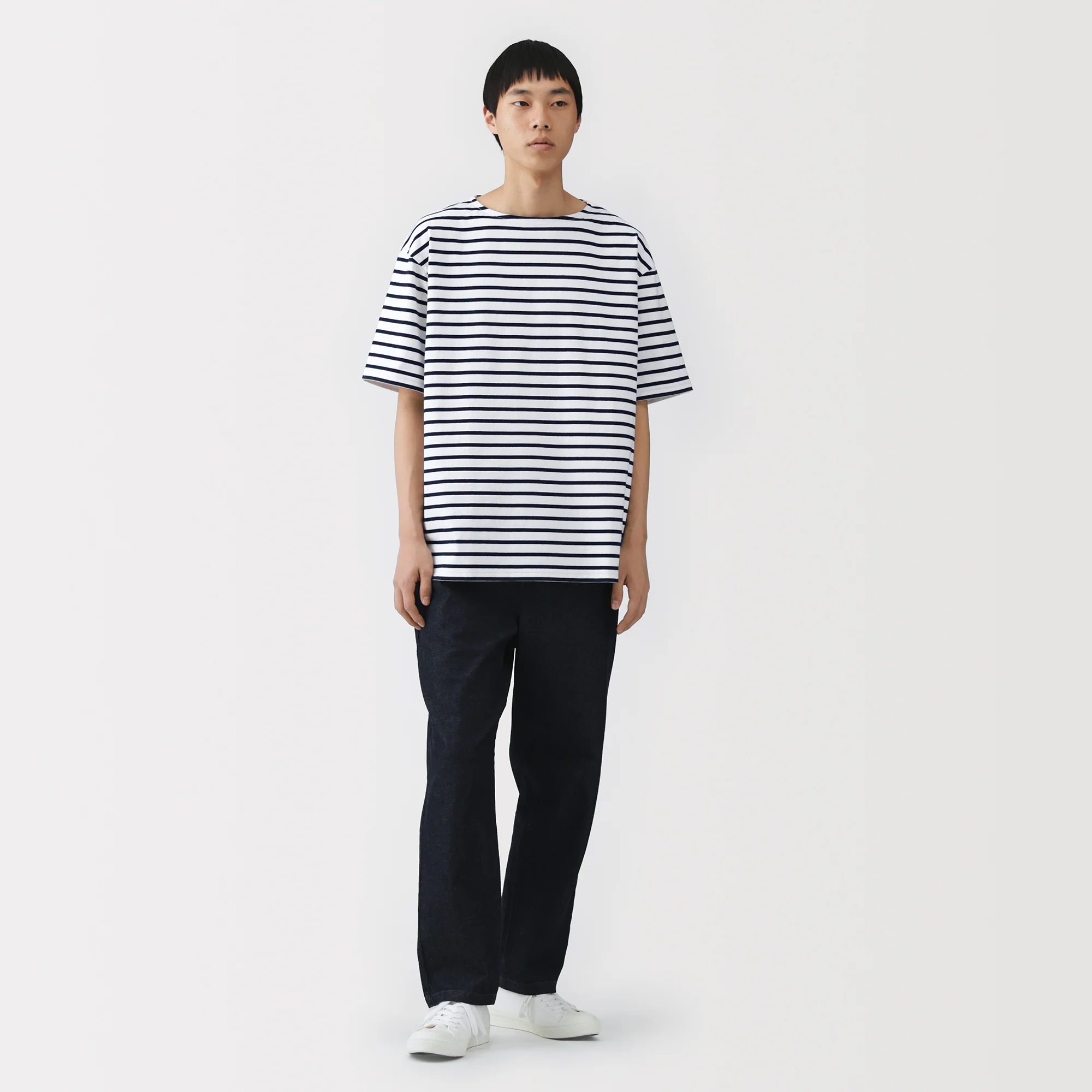 Heavyweight Cotton Boatneck T-Shirt - Image 4