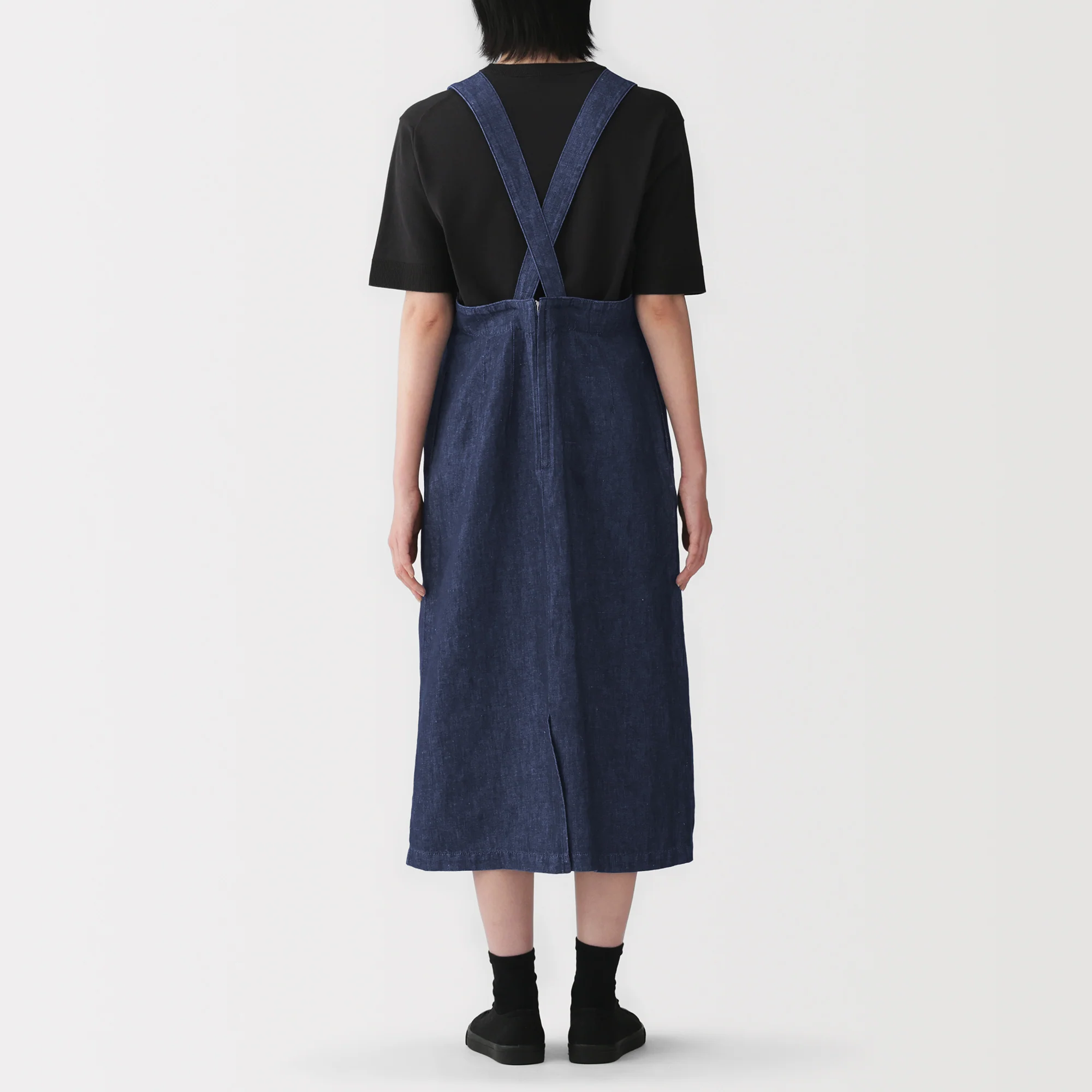 Hemp Blend Denim Jumper Skirt - Image 5