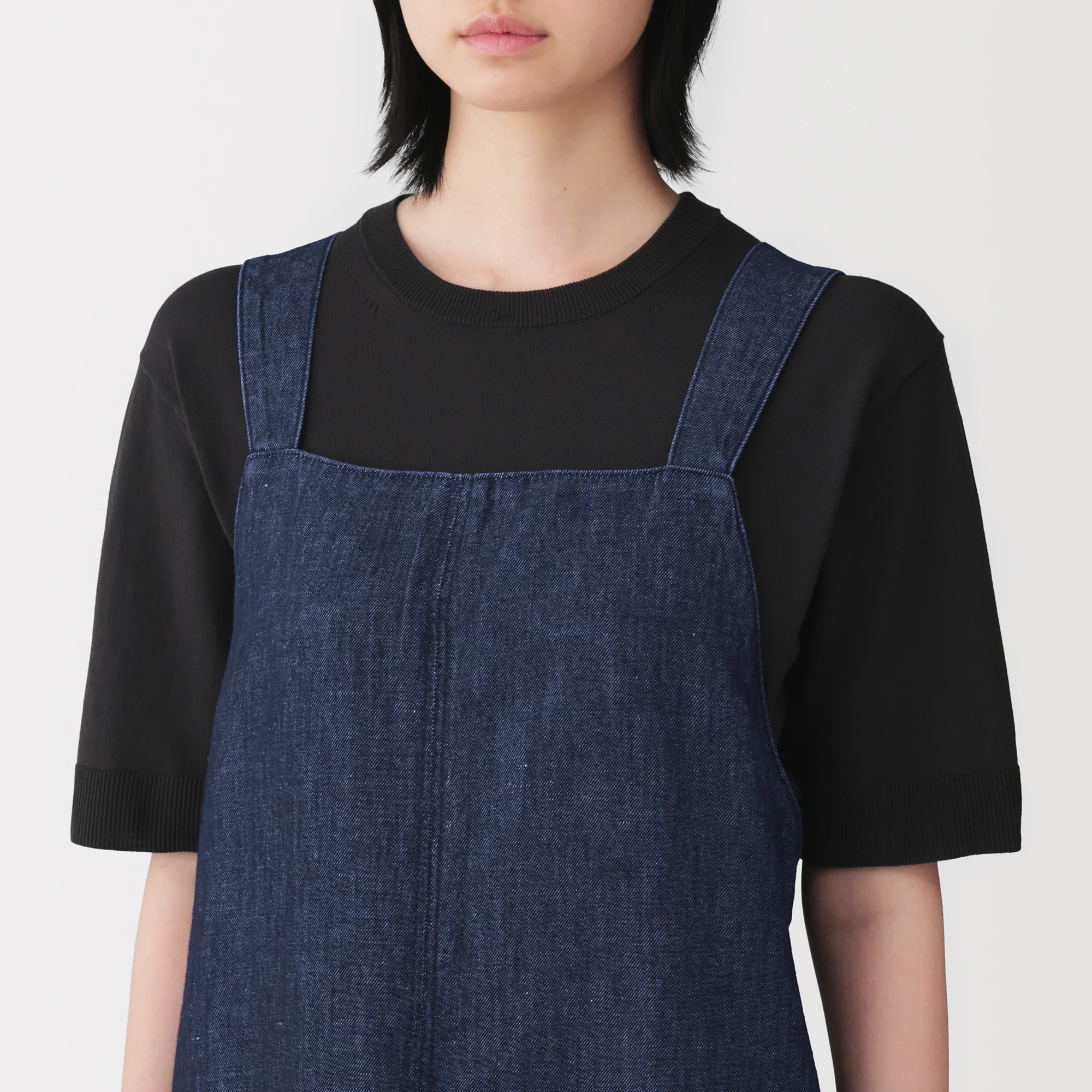 Hemp Blend Denim Jumper Skirt - Image 6