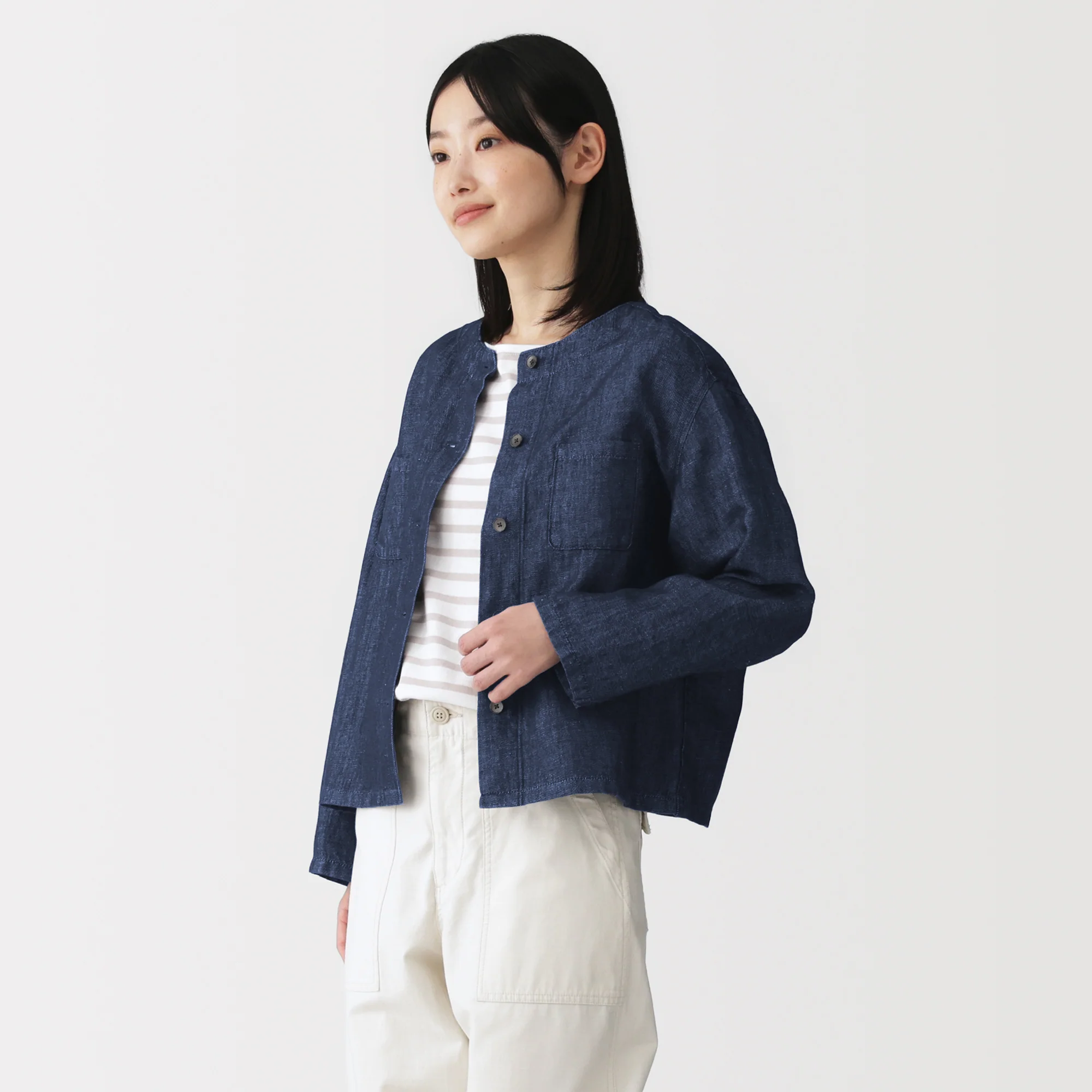 Hemp Blend Denim Shirt - Image 3