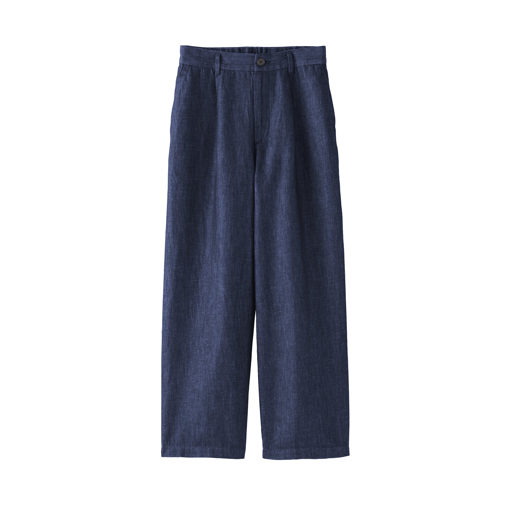Hemp Blend Denim Straight Pants - Image 2