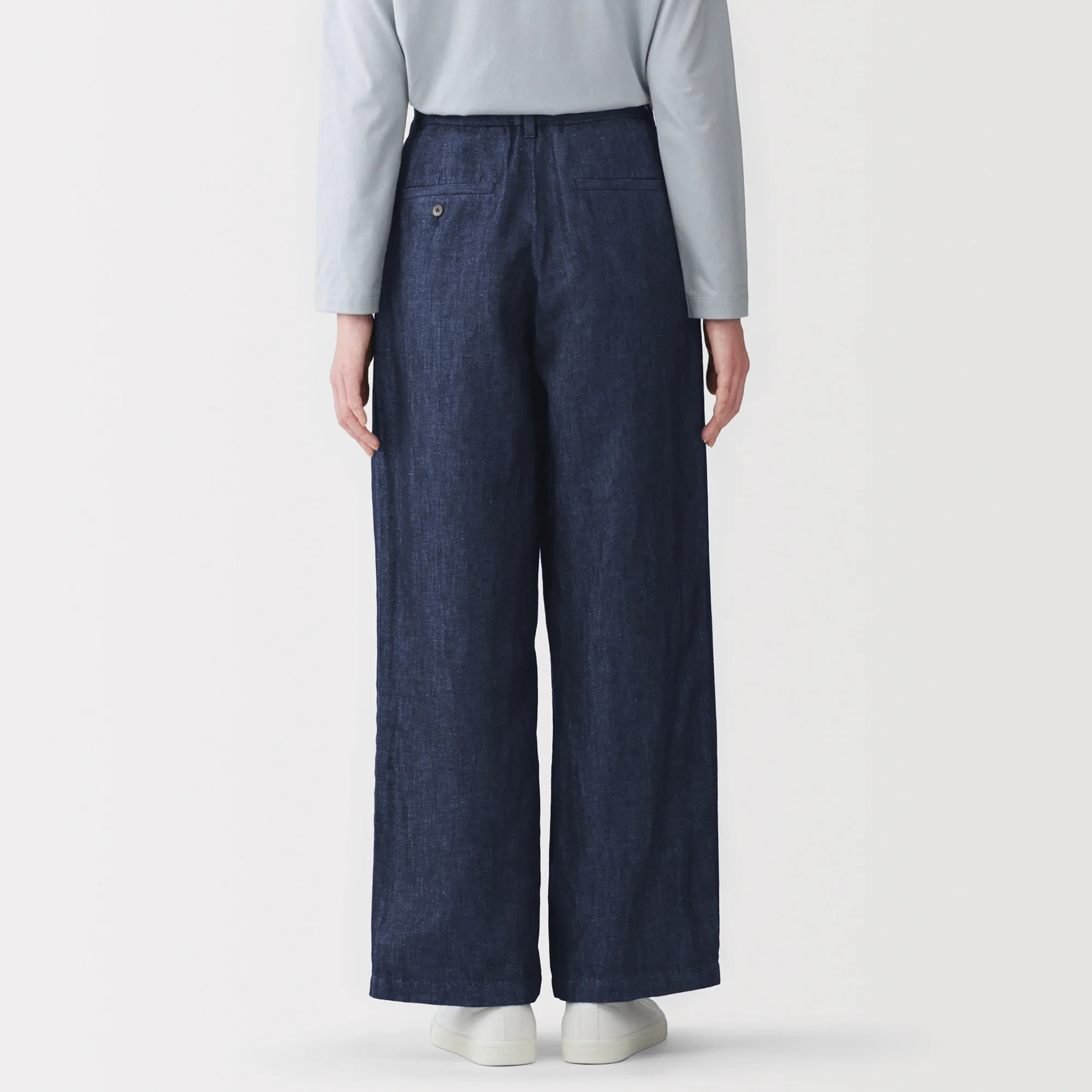 Hemp Blend Denim Straight Pants - Image 6