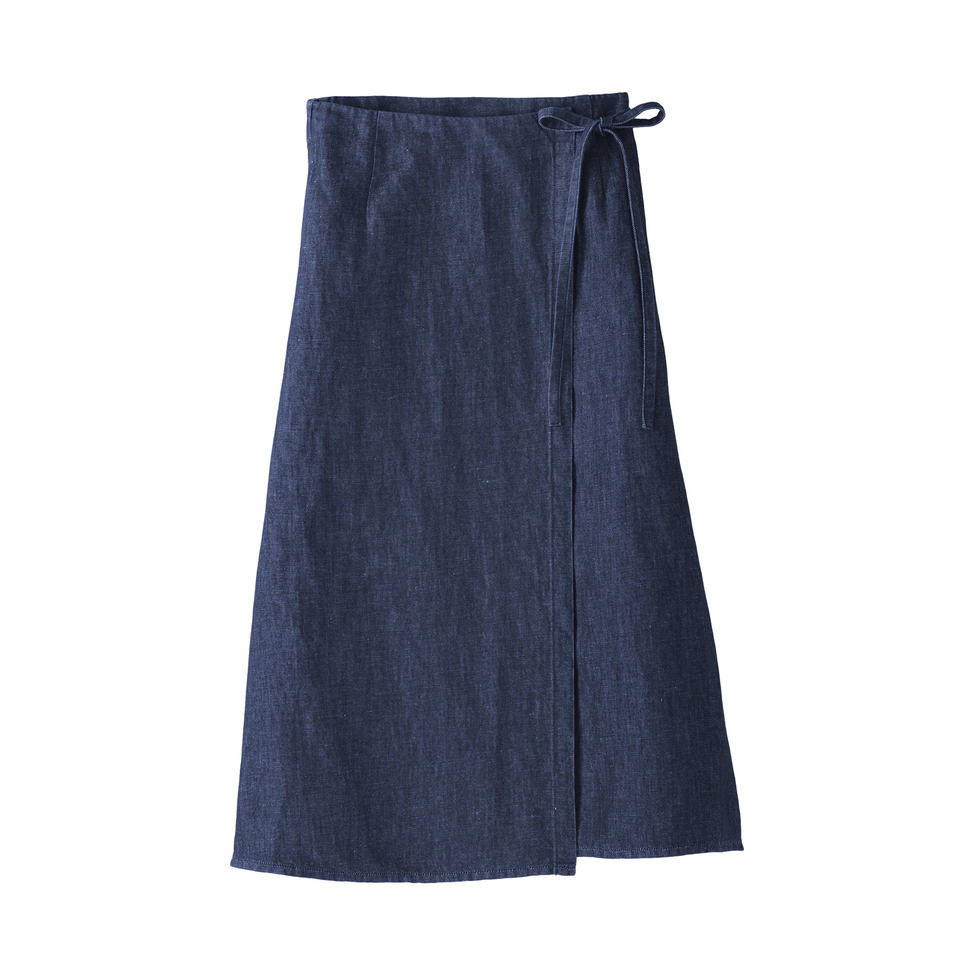 Hemp Blend Denim Wrap Skirt - Image 2