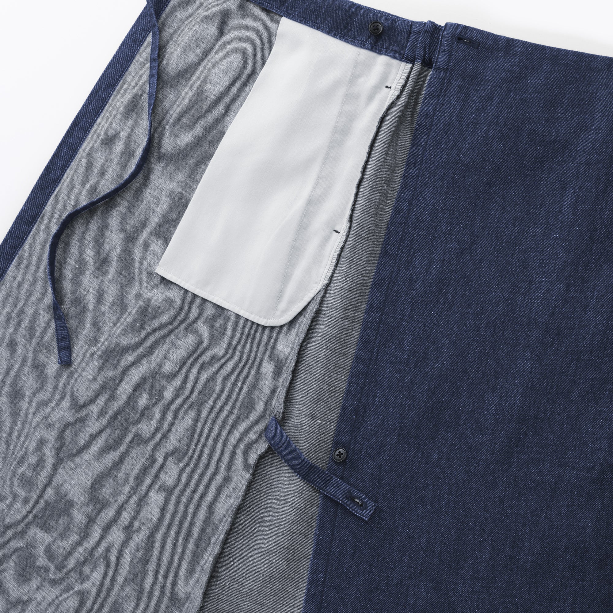 Hemp Blend Denim Wrap Skirt - Image 9