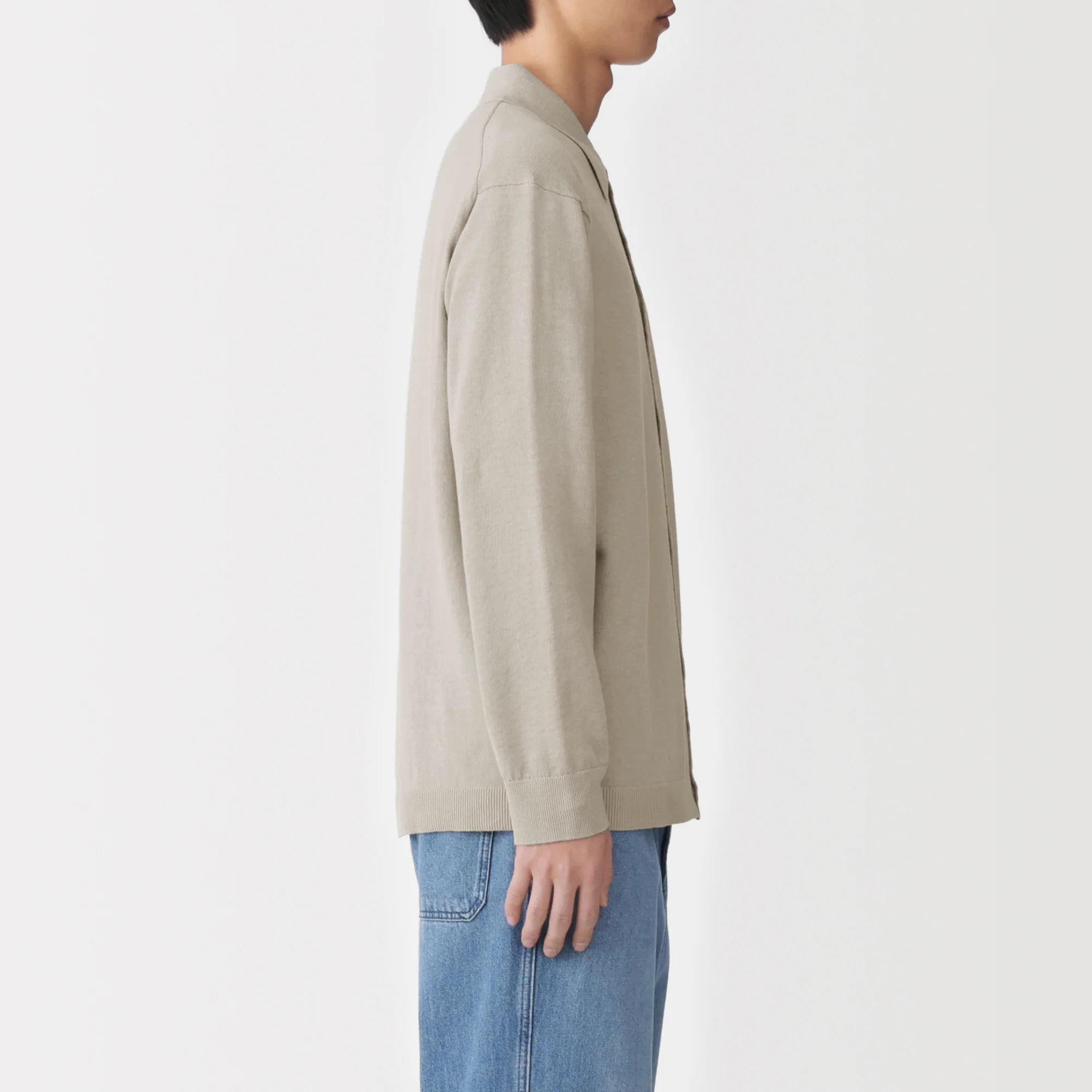 Hemp Blend Knit Shirt Cardigan - Image 19