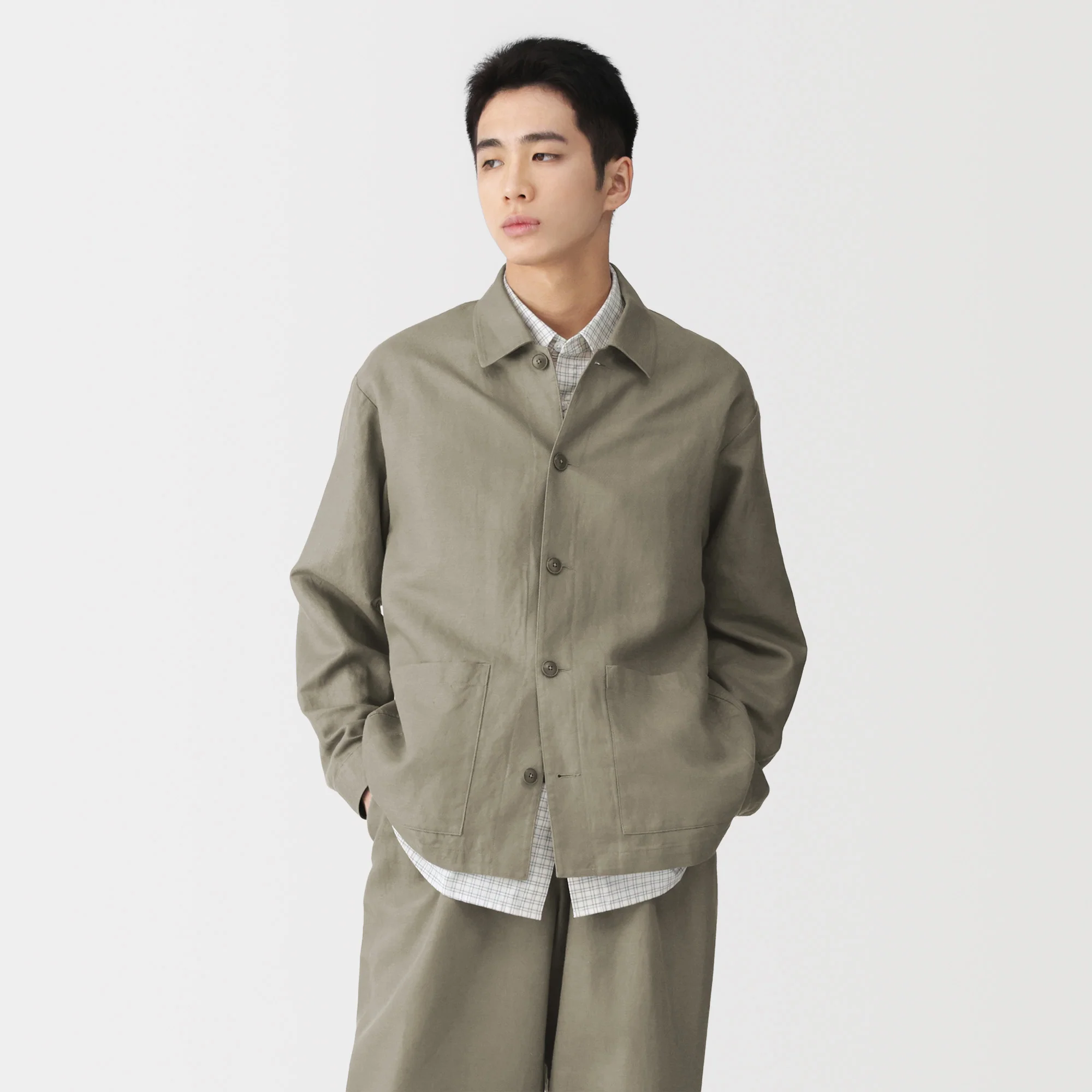 Hemp Blend Twill Jacket - Image 21