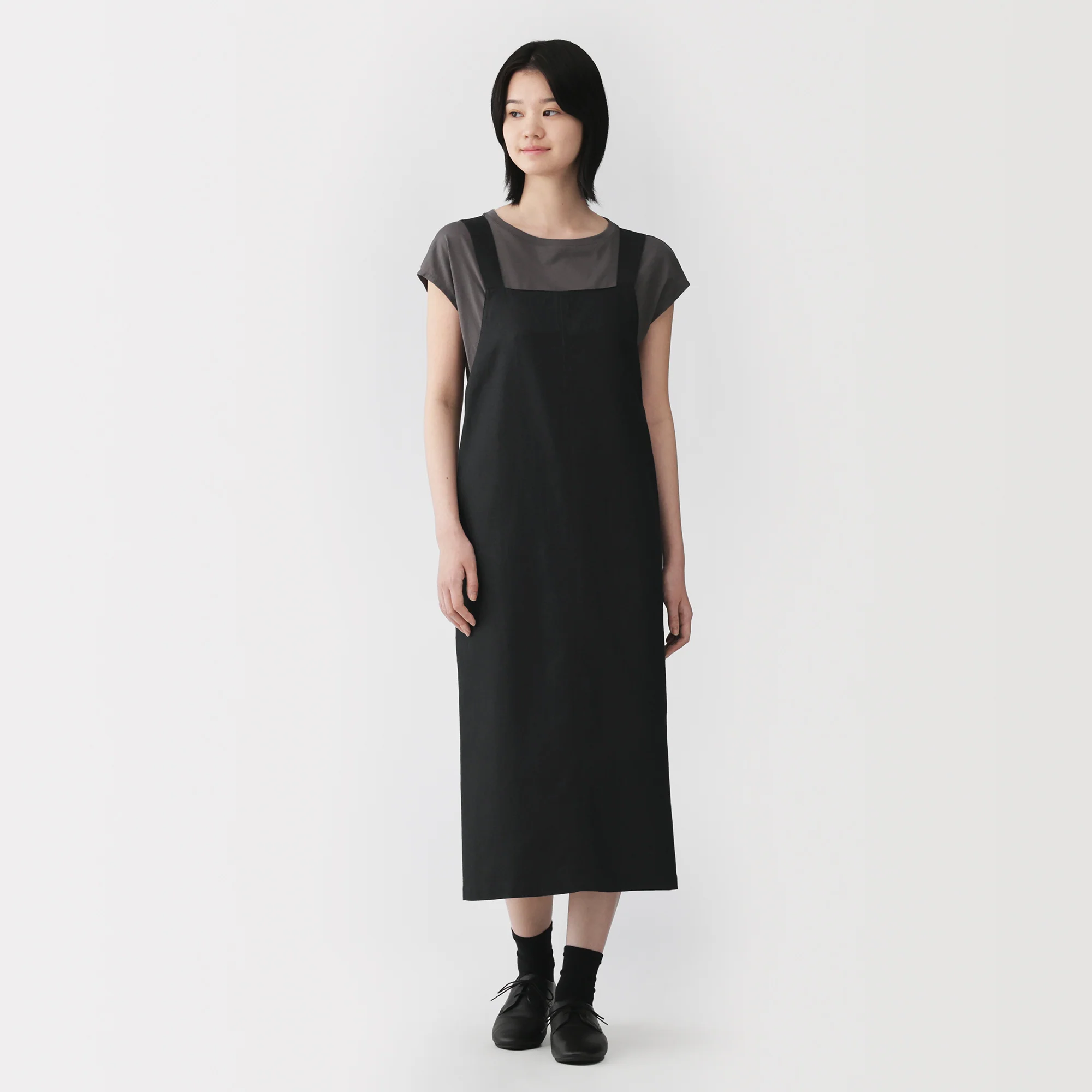 Hemp Blend Twill Jumper Skirt - Image 3