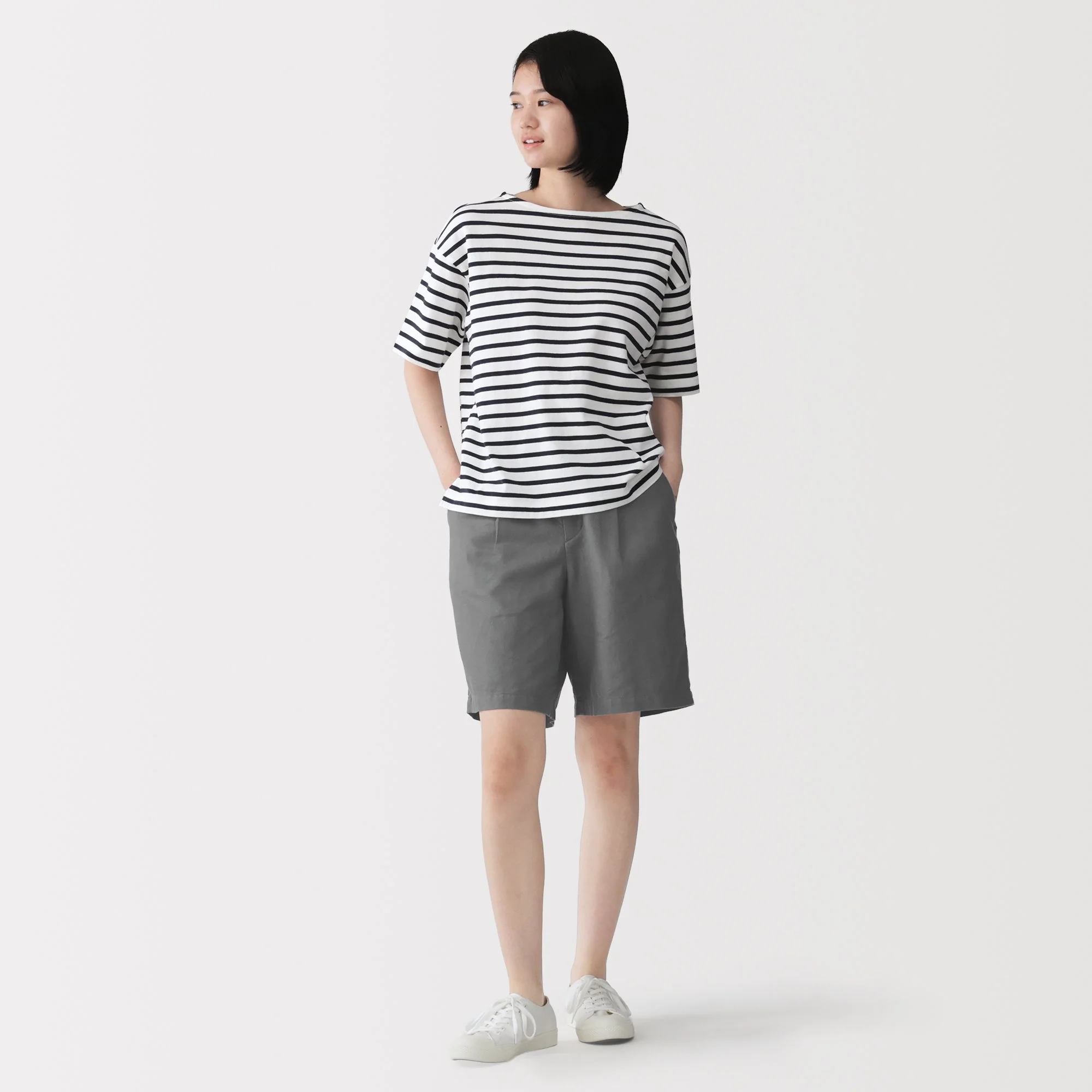 Hemp Blend Twill Shorts - Image 13