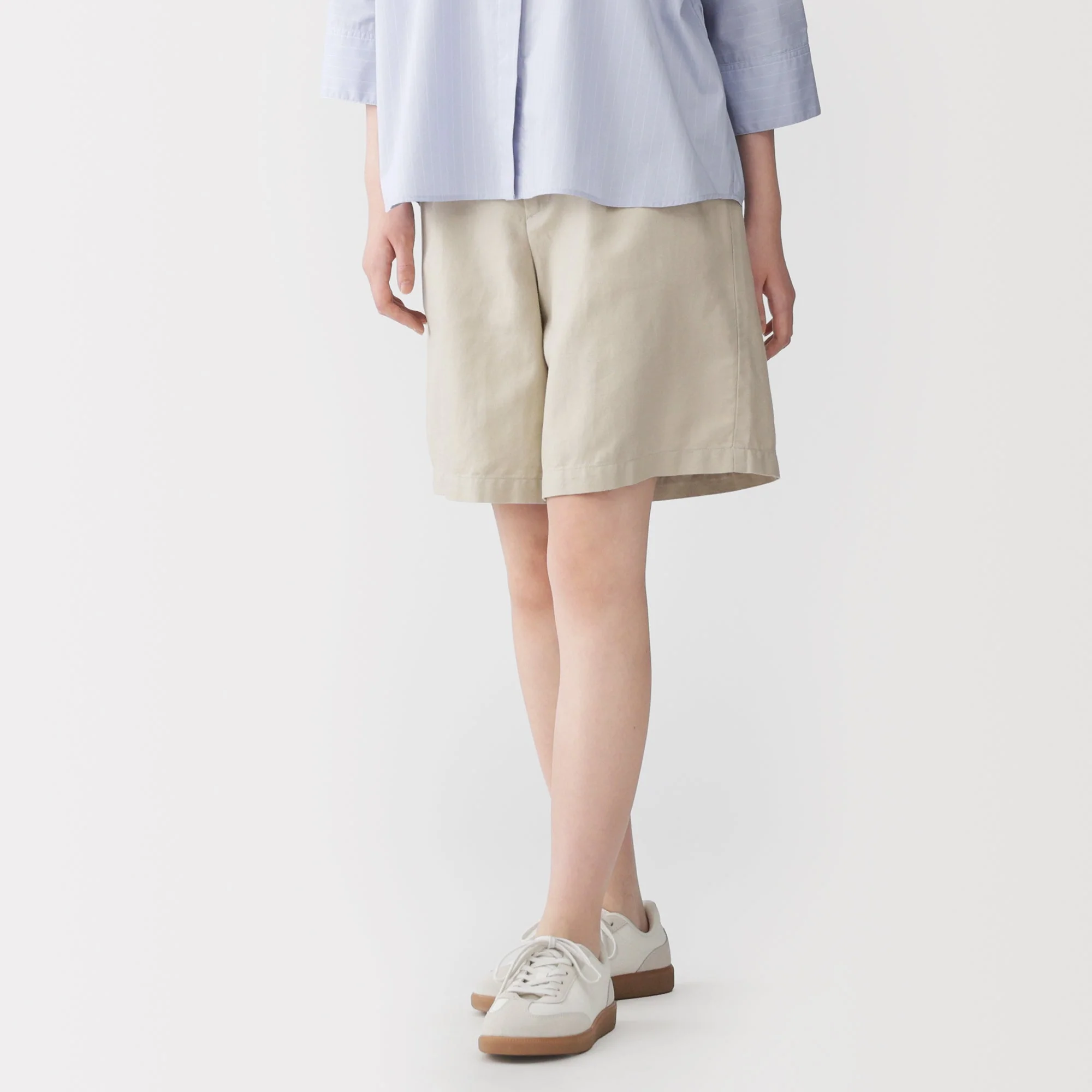 Hemp Blend Twill Shorts - Image 21
