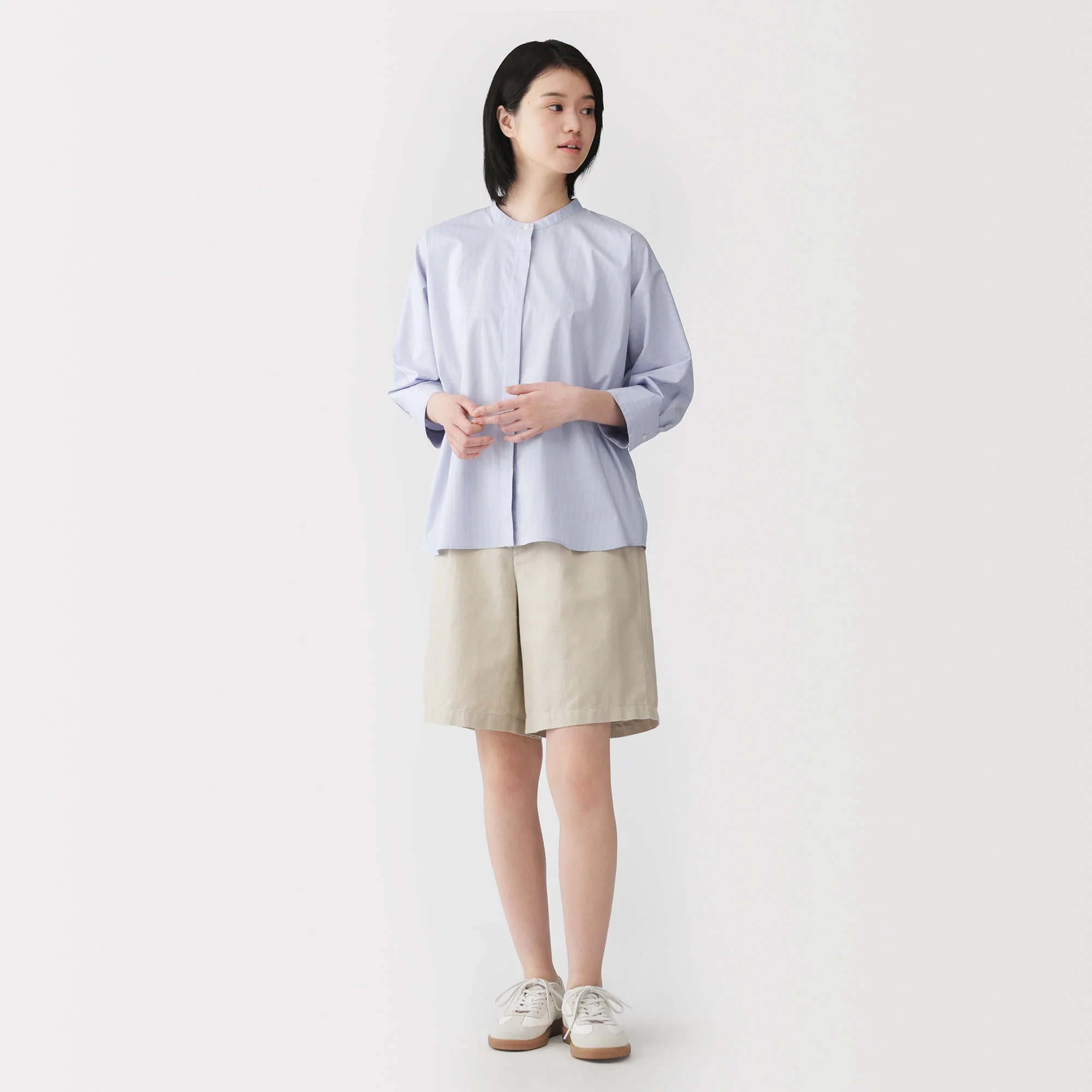 Hemp Blend Twill Shorts - Image 22