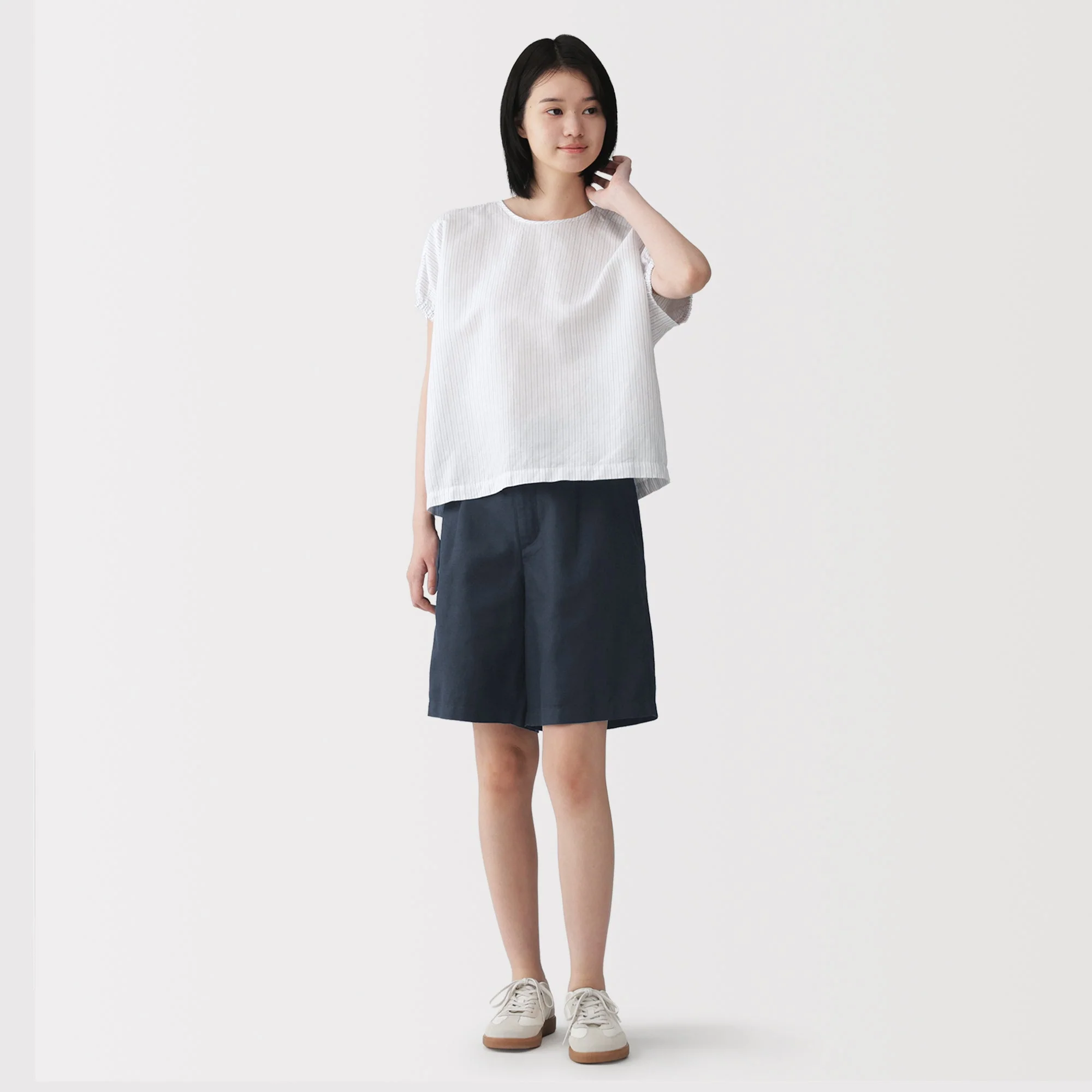 Hemp Blend Twill Shorts - Image 4