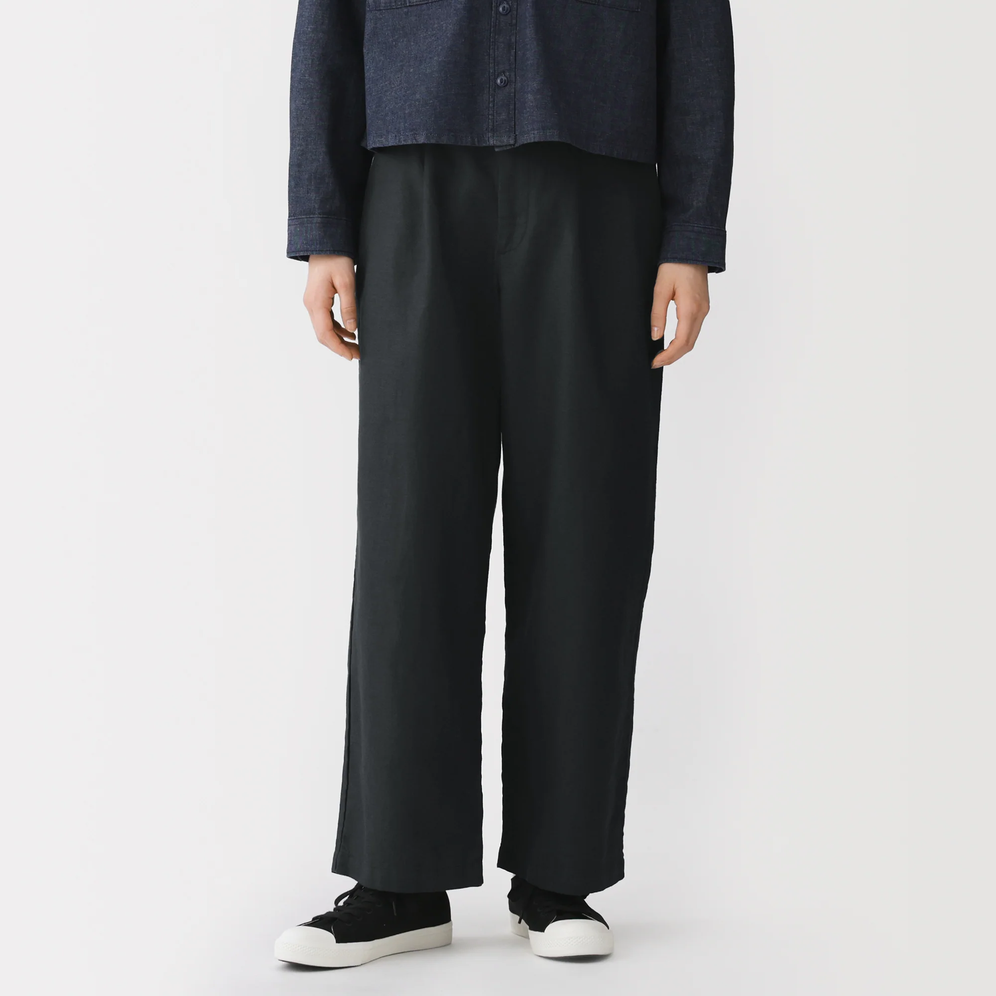 Hemp Blend Twill Straight Pants - Image 12