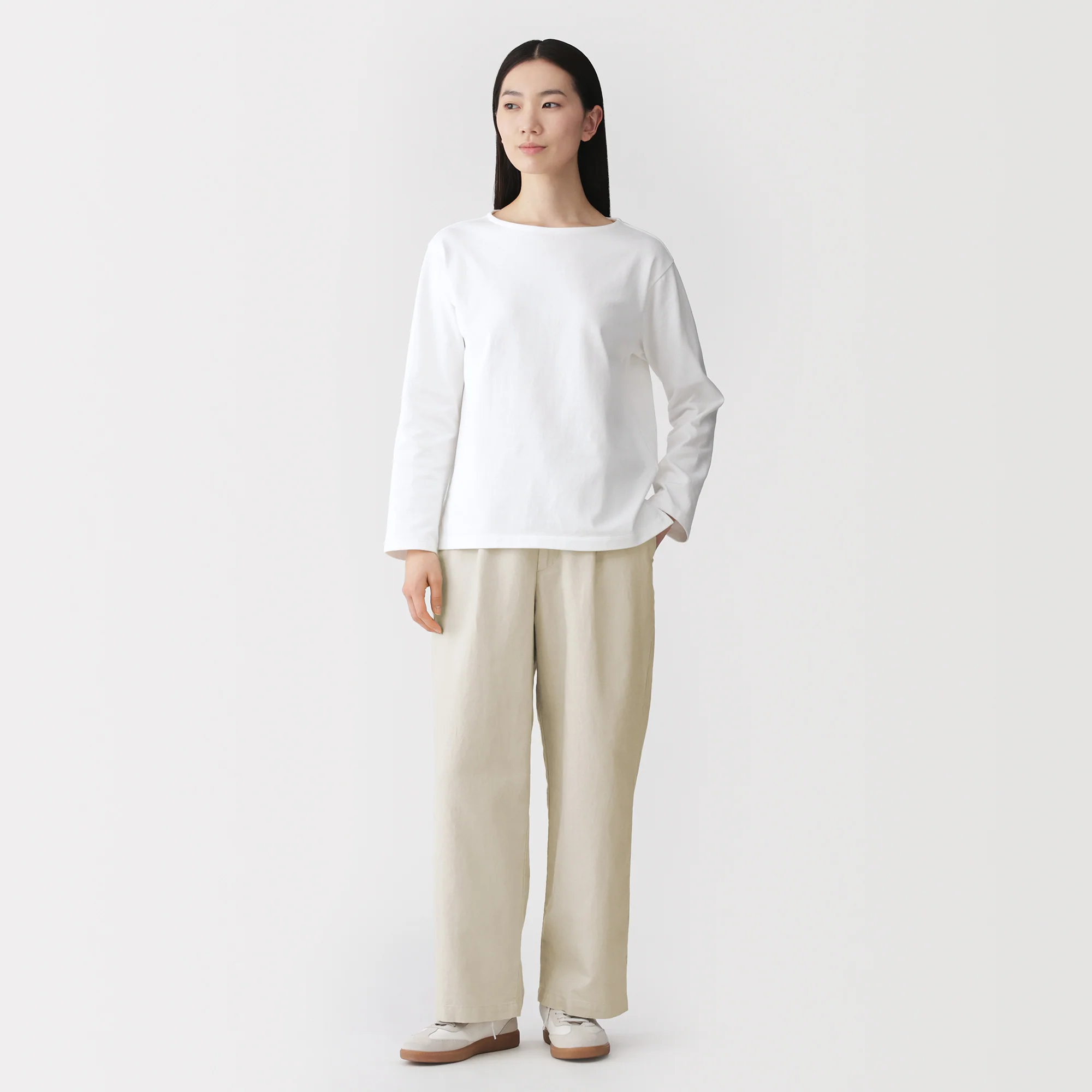 Hemp Blend Twill Straight Pants - Image 4