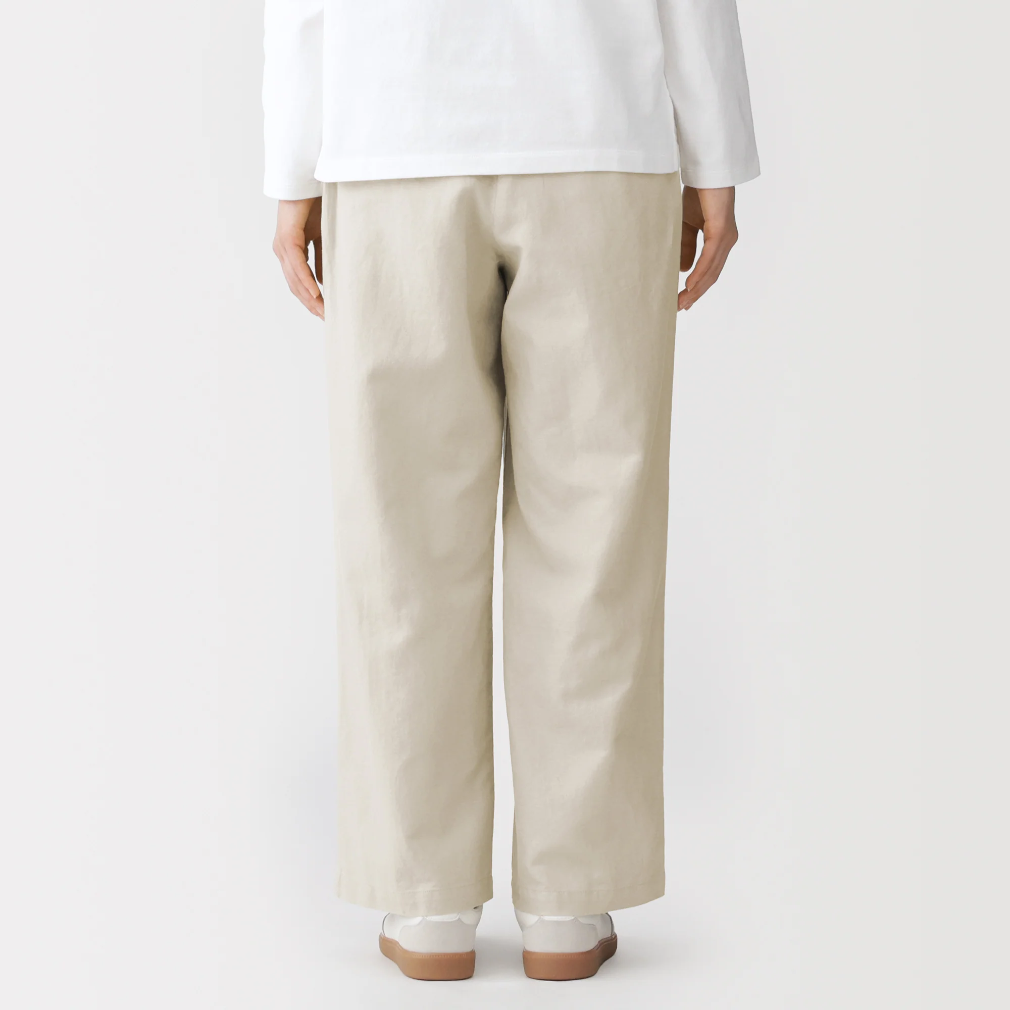 Hemp Blend Twill Straight Pants - Image 6