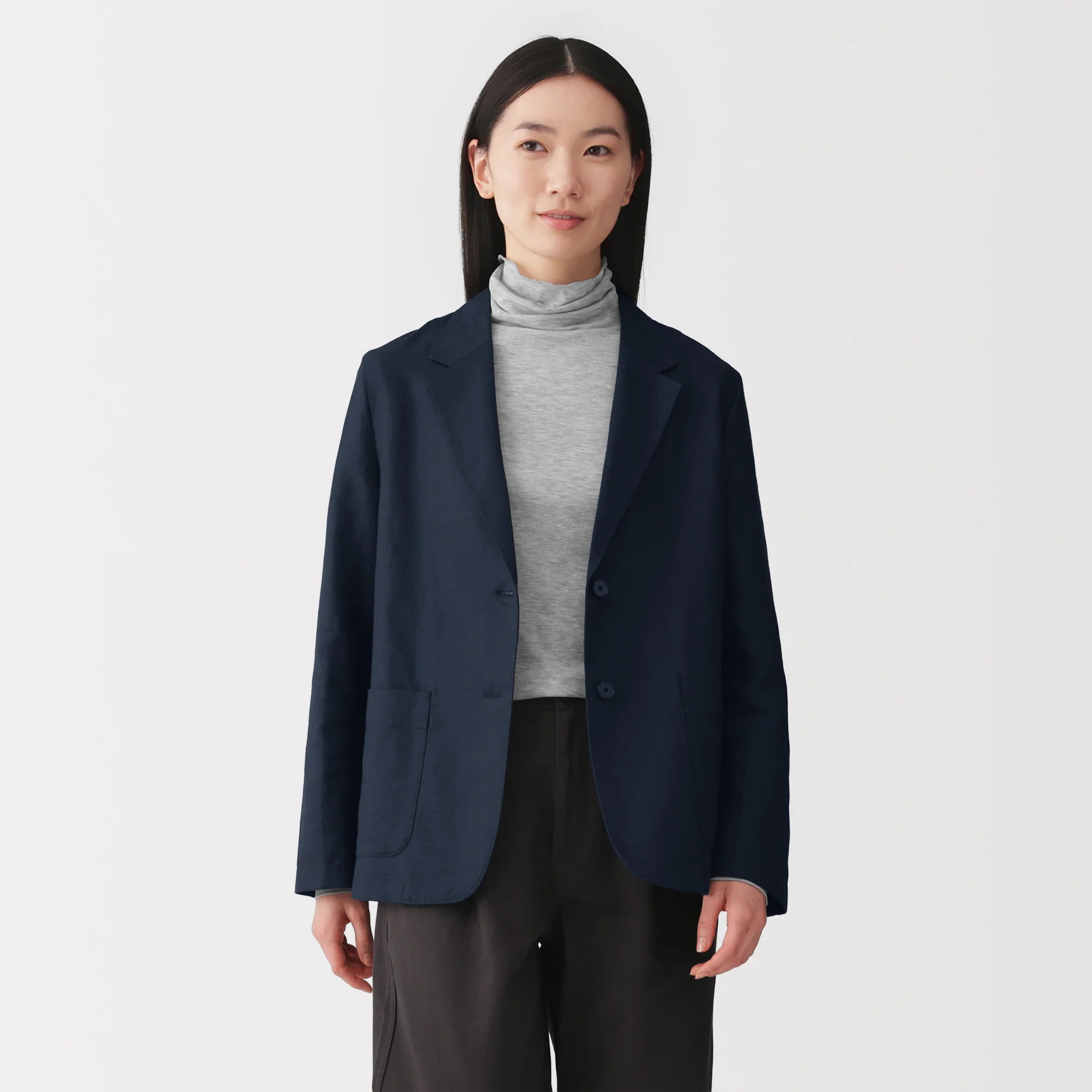 Hemp Blend Twill Tailored Jacket - Image 19